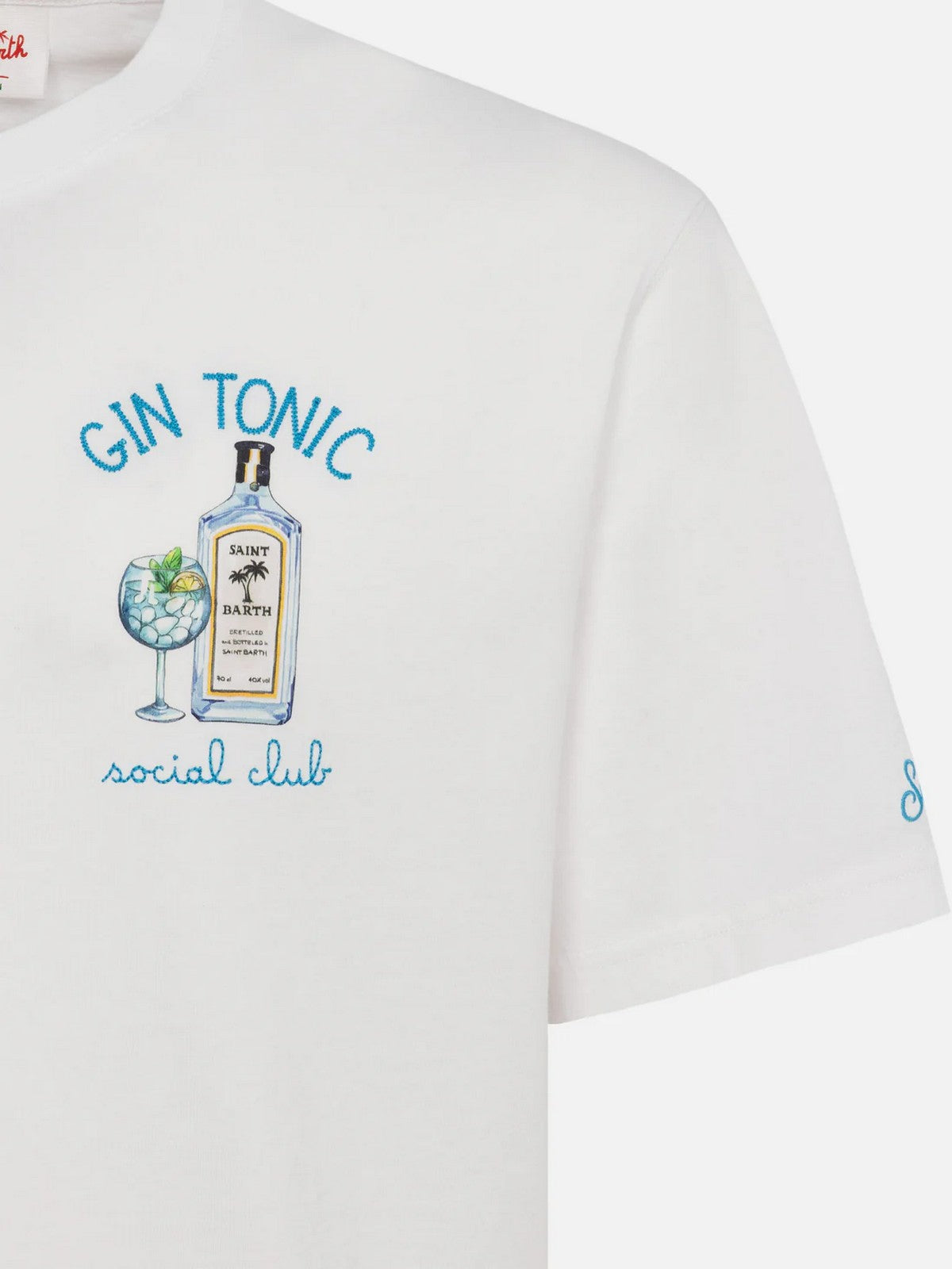 MC2 SAINT BARTH T-shirt Uomo  PORTOFINO 07962L SOCIAL GIN 01N EMB