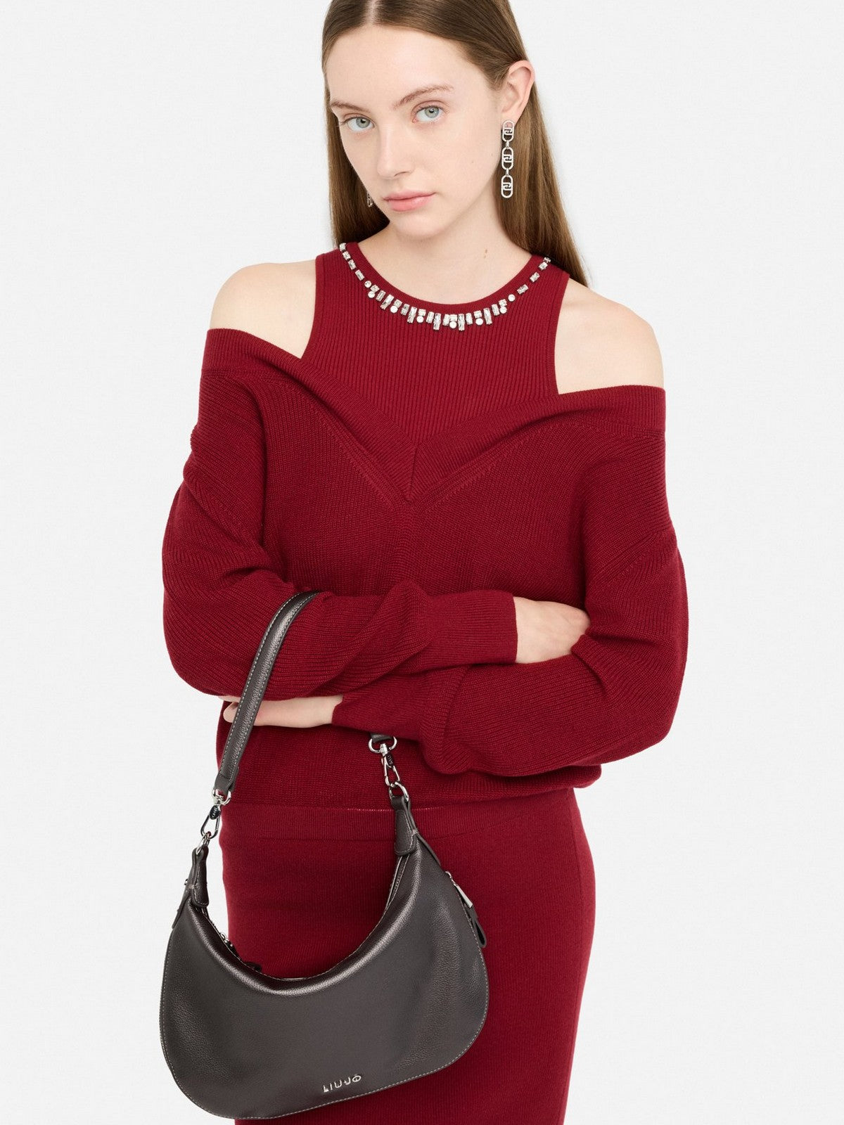 LIU JO ACCESSORIES Borsa Donna  AF5133E0058 04020 Antracite met.