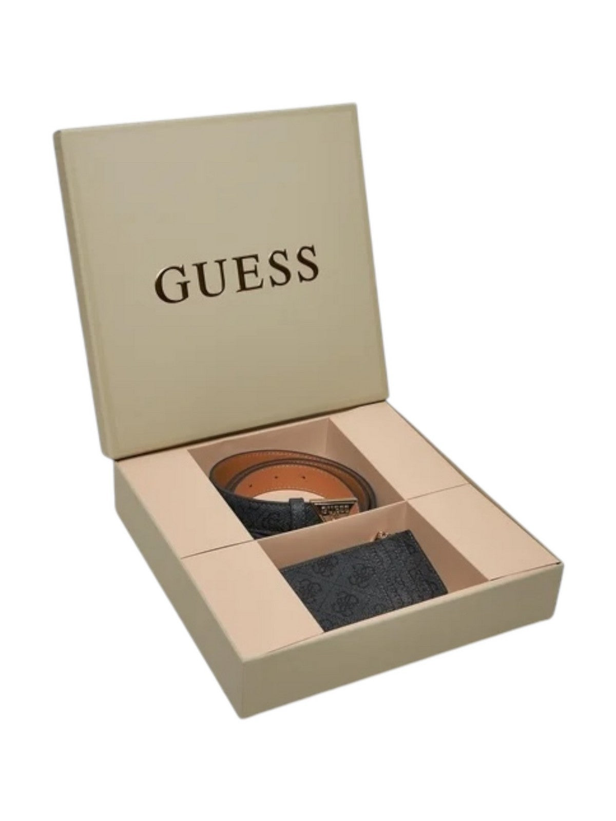 GUESS Ceinture Femme Cadeau Slg + Mini Sac GFBOXW P4402 BLA Noir