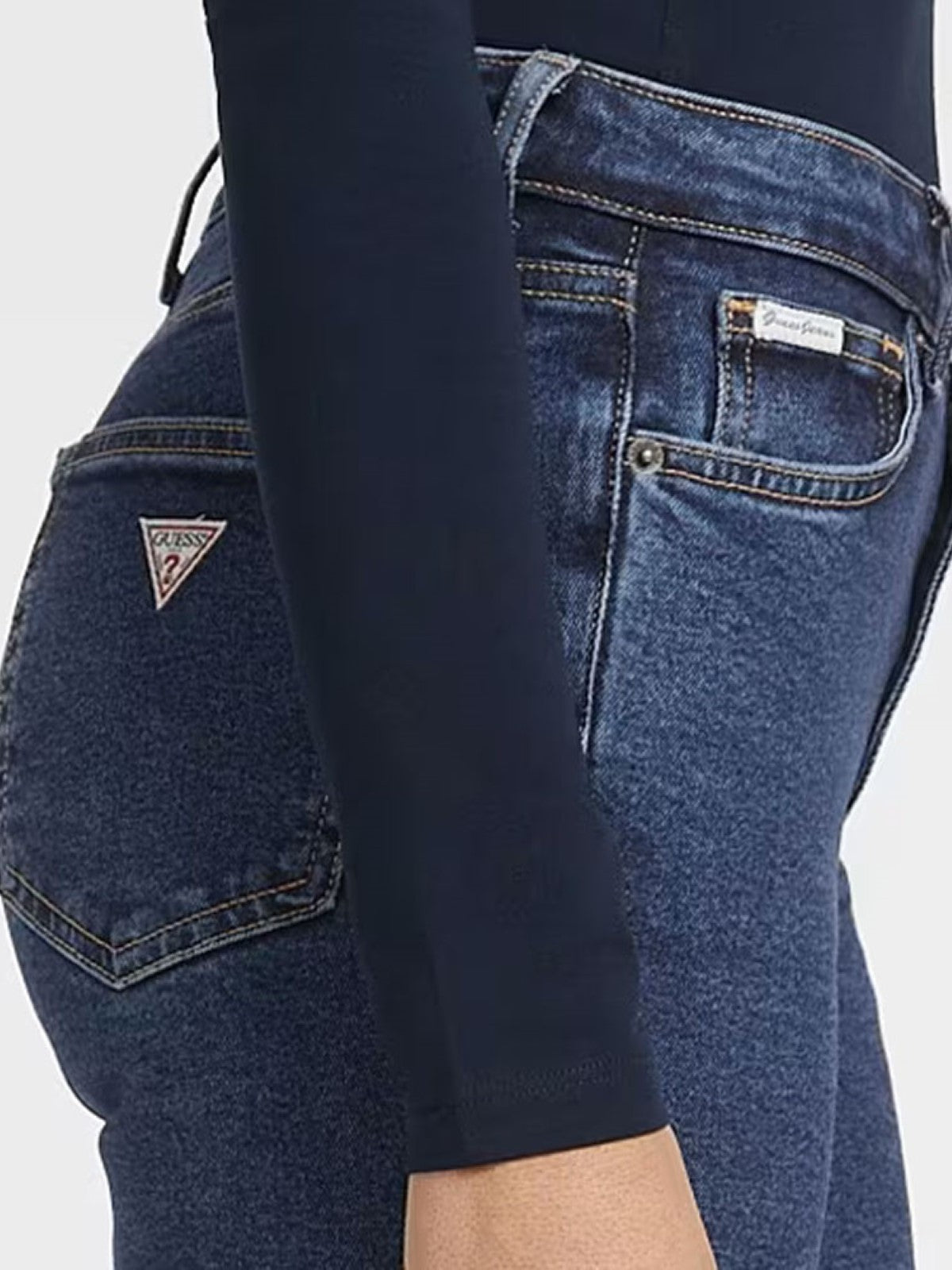 GUESS Pantalone Donna GJ G05 HIGH RISE SKINNY W4YA92 D5CB2 M3DW Blu gioboutiqueweb