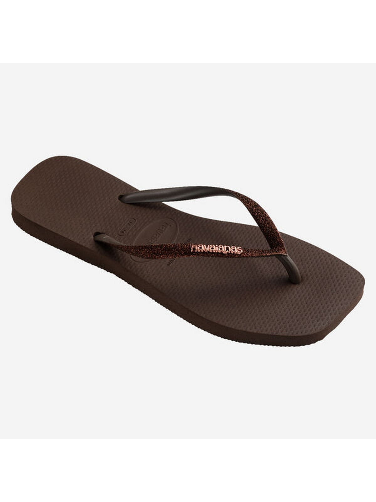 HAVAIANAS Infradito Donna Hav. Square glitter 4148102.0727 Marrone gioboutiqueweb