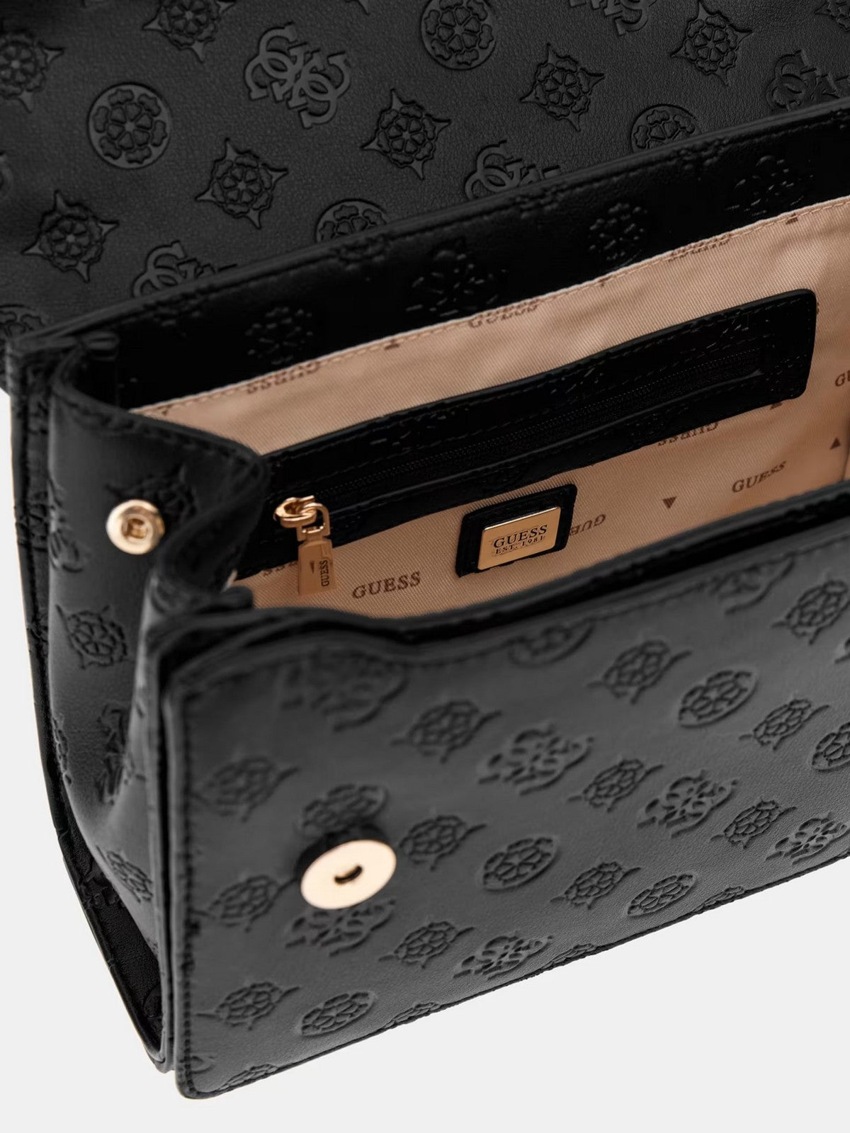 GUESS Borsa Donna PHOEBE CONVERTIBLE XBODY FLAP HWPD96 65210 BLO BLACK LOGO