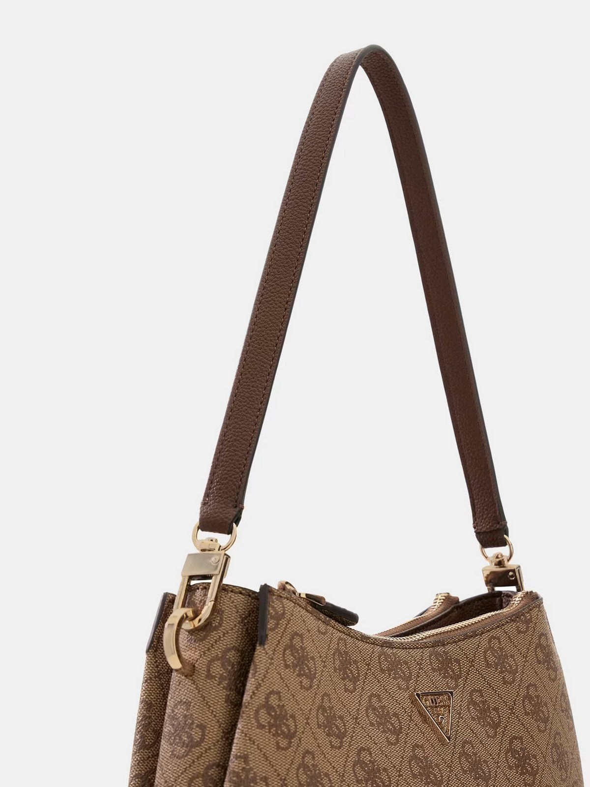 GUESS Borsa Donna NOELLE II 3 COMP SHLDR XBODY HWBG96 72730 LGW LATTE LOGO/BROWN