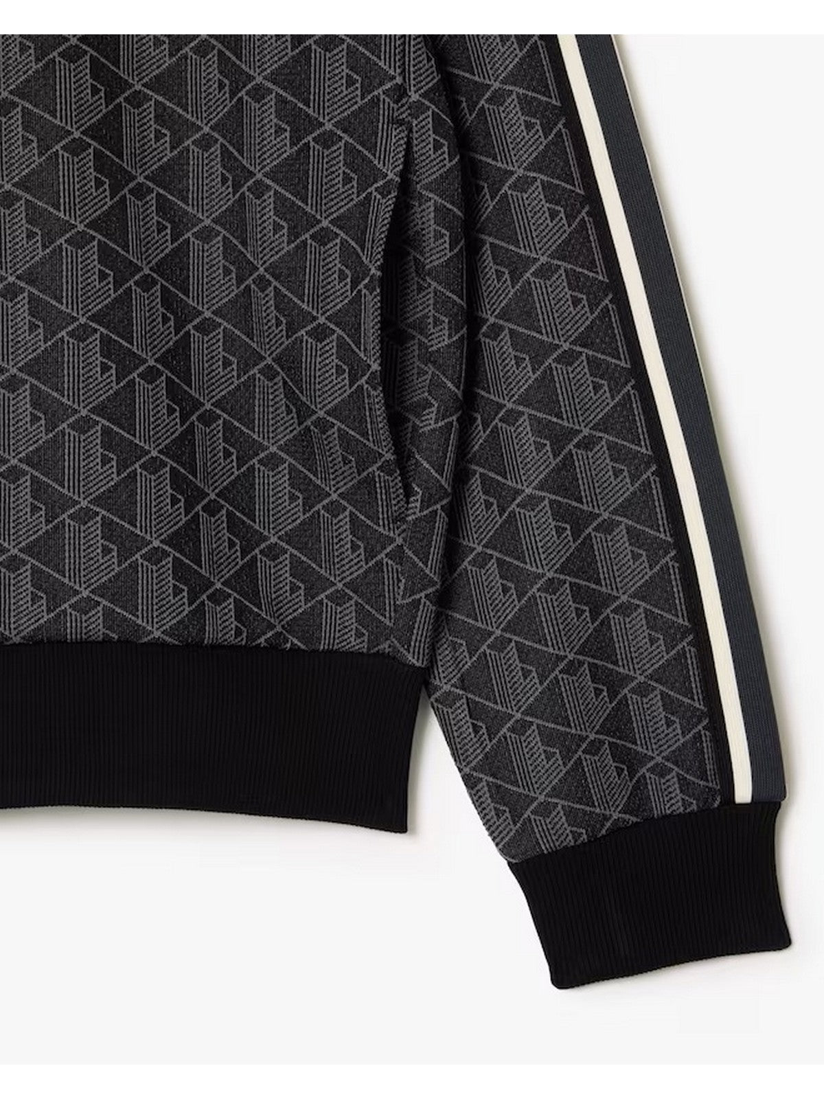 LACOSTE Felpa Uomo  SH1368 4PC NERO/GRIGIO SCURO gioboutiqueweb