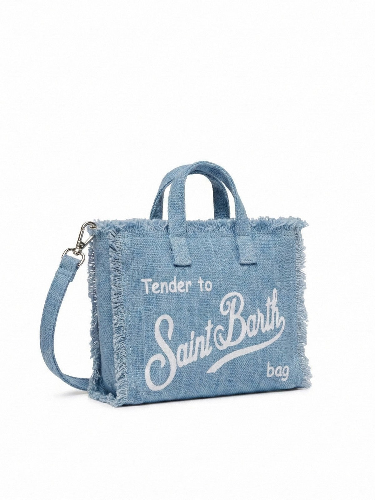 MC2 SAINT BARTH Pochette Donna  PHONE BAG LINEN 00262L LINEN DENIM gioboutiqueweb