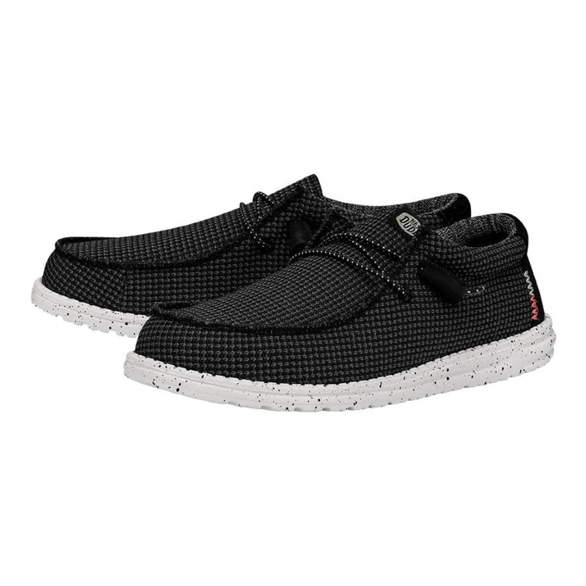 HEY DUDE Mocassin Homme Wally Sport Mesh HD.40403 066 Noir