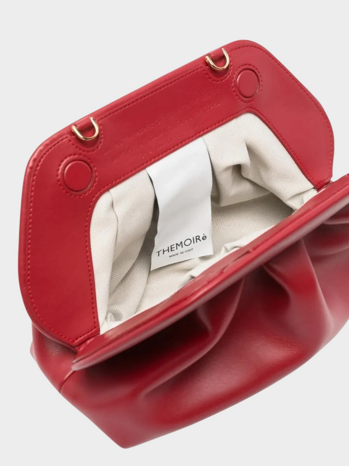 THEMOIRè Bios Medium vegan fabric bag red eco-friendly design 