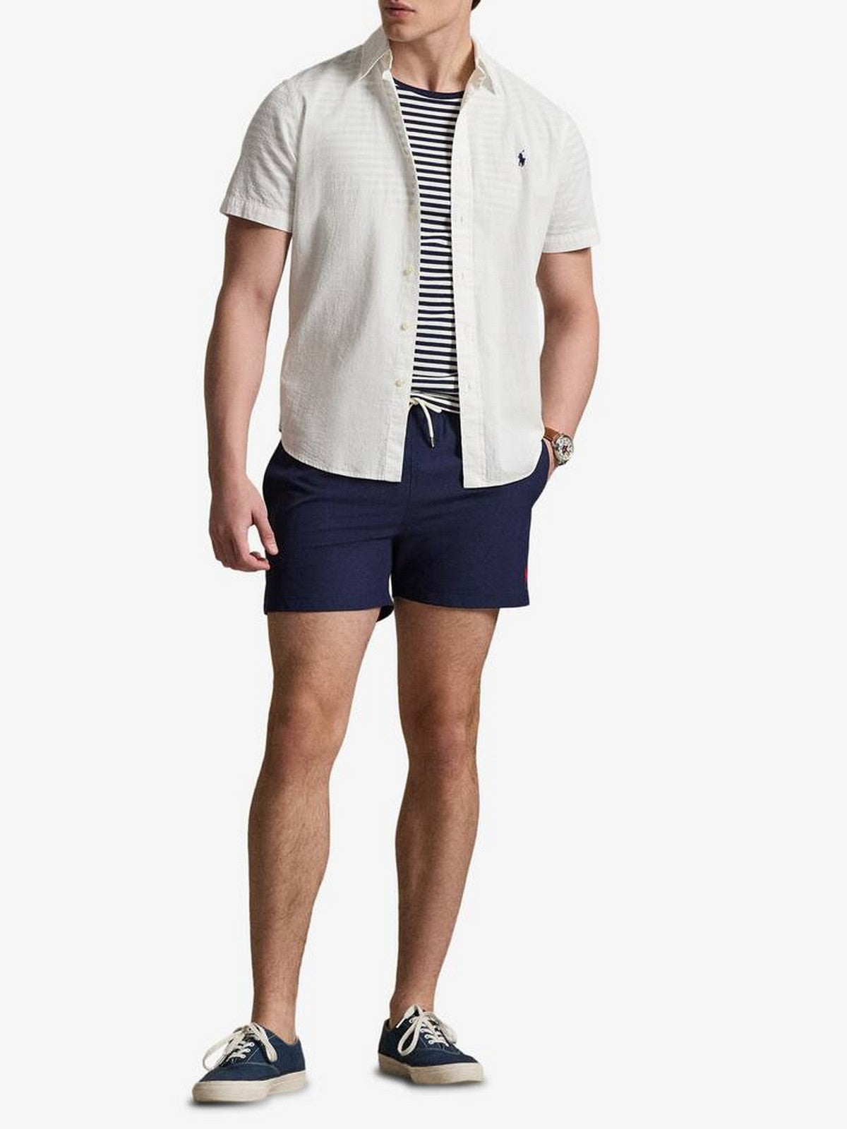 POLO RALPH LAUREN Costume da bagno Uomo WOVEN-TRUNK-SWIM BOTTOM 710B16721 004 NEWPORT NAVY