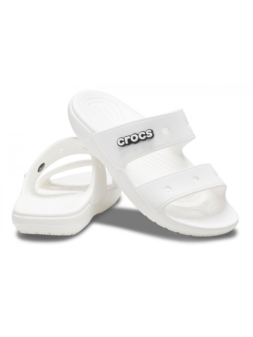 Crocs Slippers Unisexe Adult Classic Crocs Sandal 206761 100 blanc