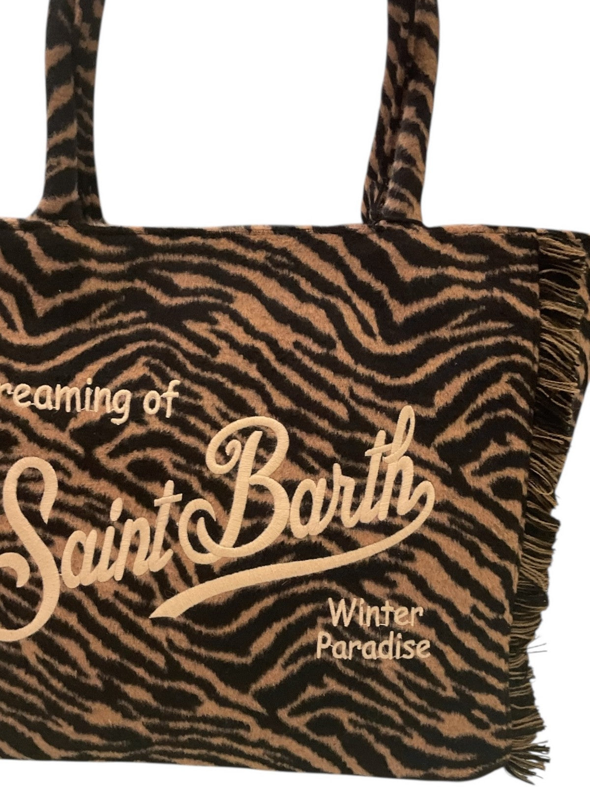MC2 SAINT BARTH Borsa Donna  VANITY FELT 01322I ZEBRA 18 EMB