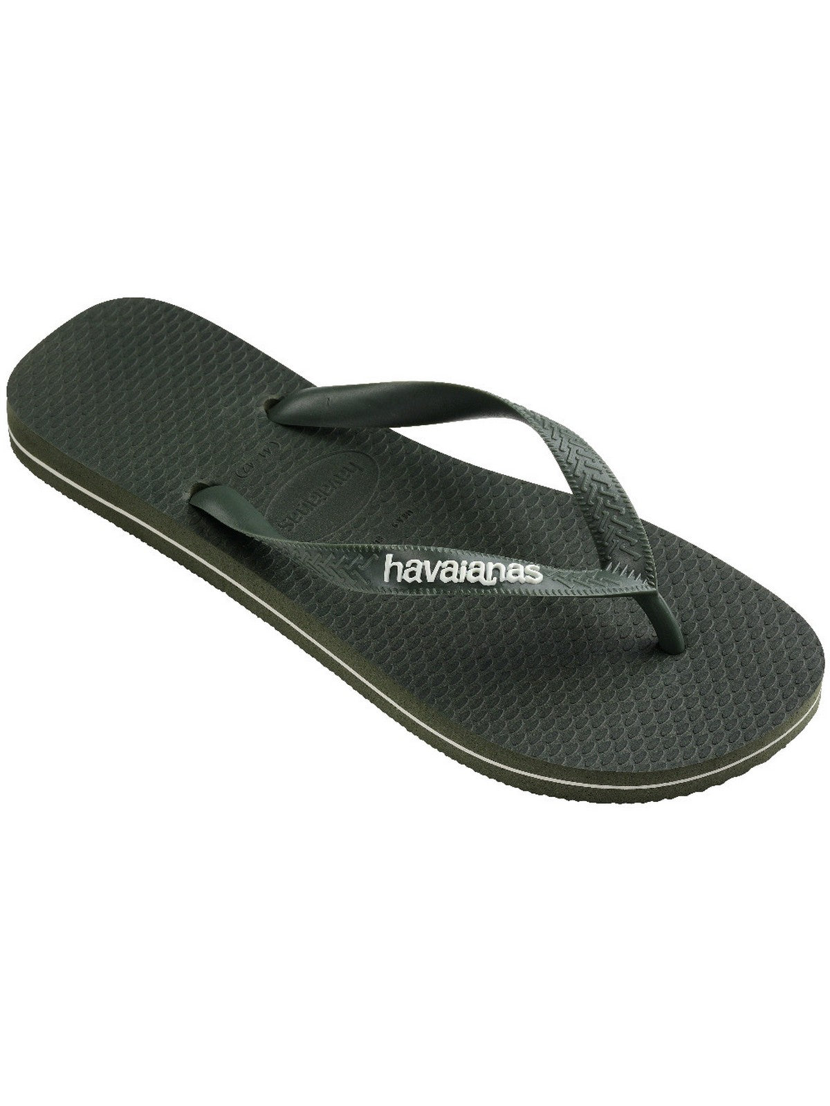 HAVAIANAS Infradito Uomo Hav. Top rubber Logo filette 4148756.4896 Verde gioboutiqueweb