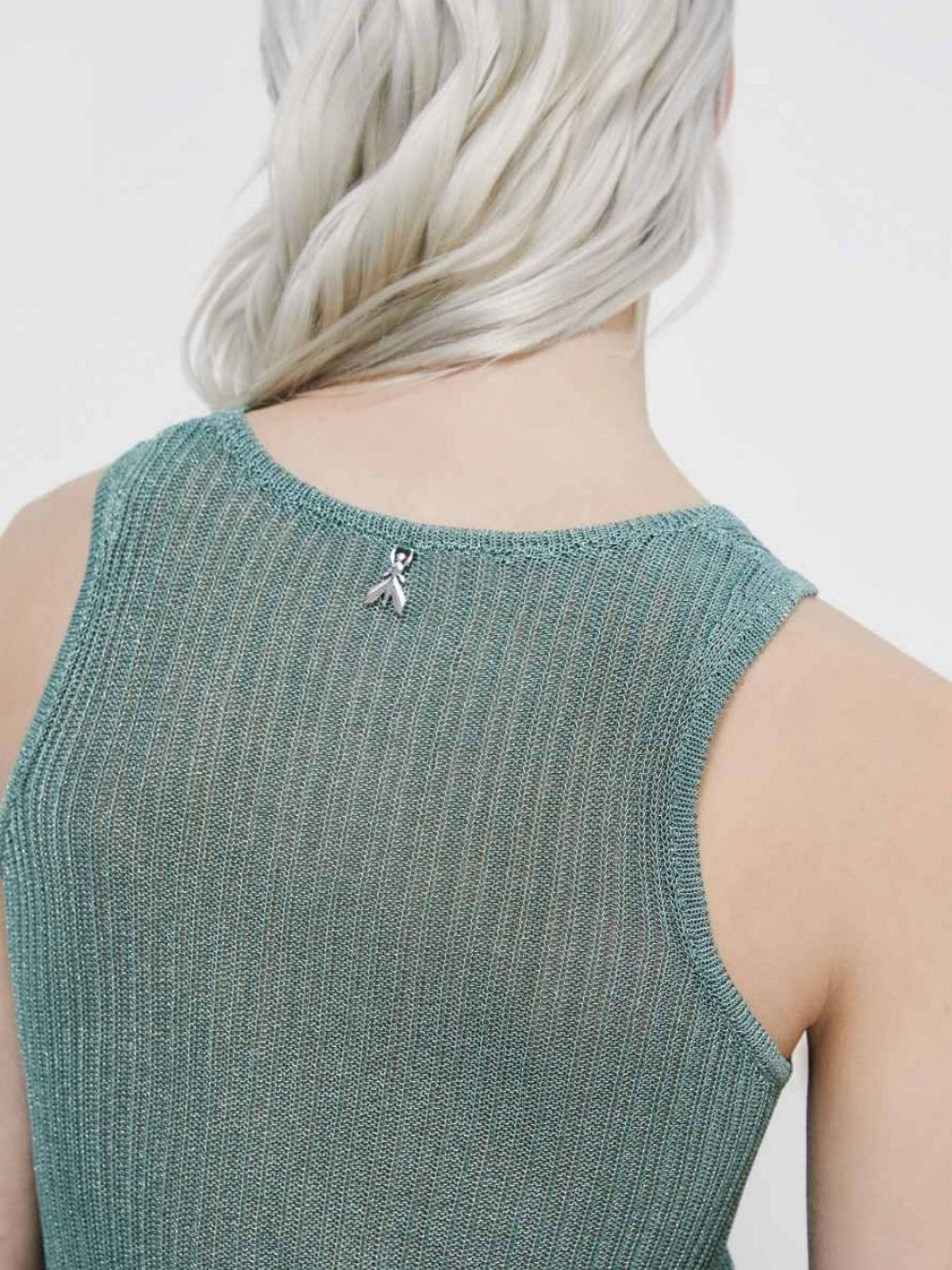 PATRIZIA PEPE Top Donna  2K0374 K328 G634 ALGAE GREEN LUREX
