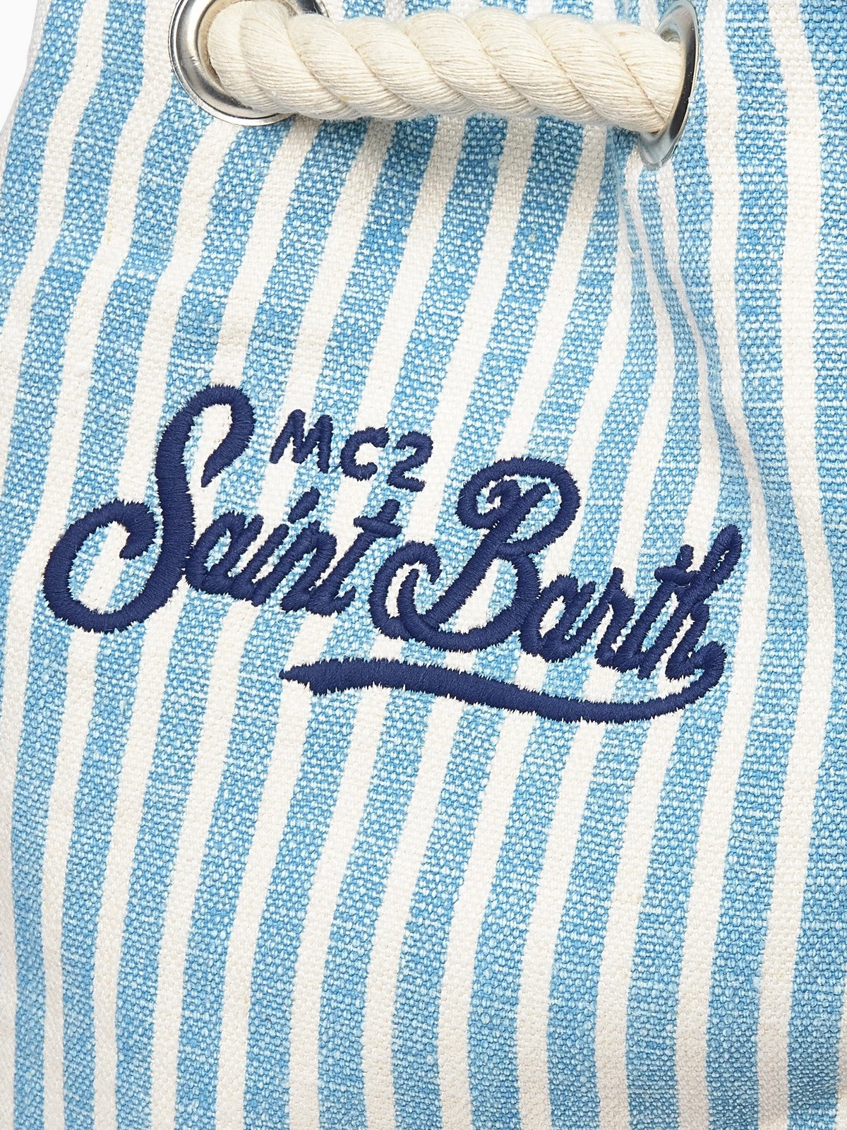 MC2 SAINT BARTH Zaino Donna  BOAT BACKPACK LINEN 01978H LINEN STRIPES V 31 EMB