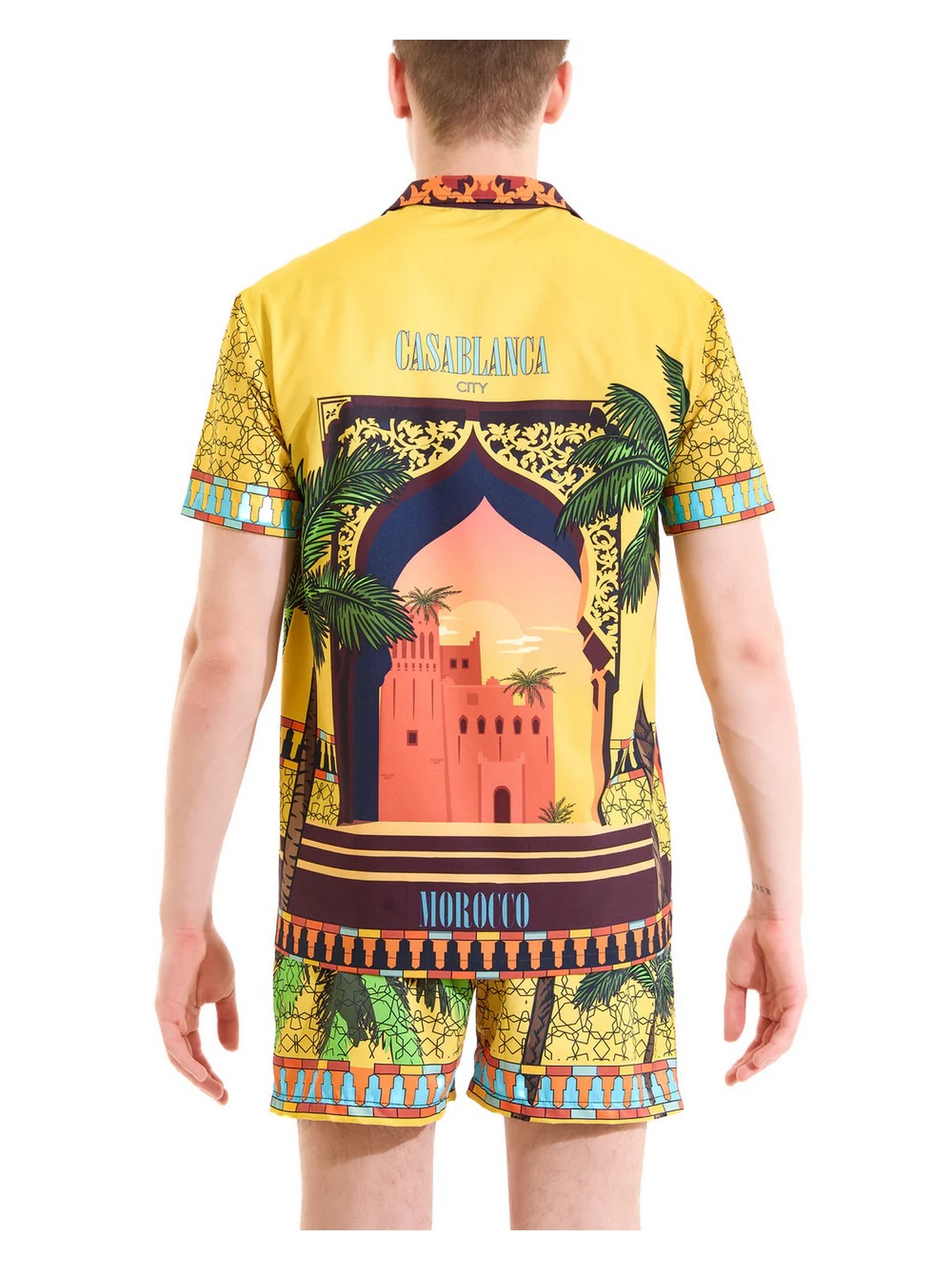 MOVE be different Camicia Uomo  CAMICIA BOWLING CASABLANCA GIALLO