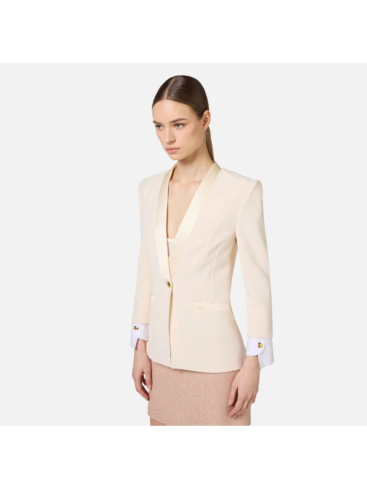 ELISABETTA FRANCHI Veste Femme GI11947E2 193 Blanc