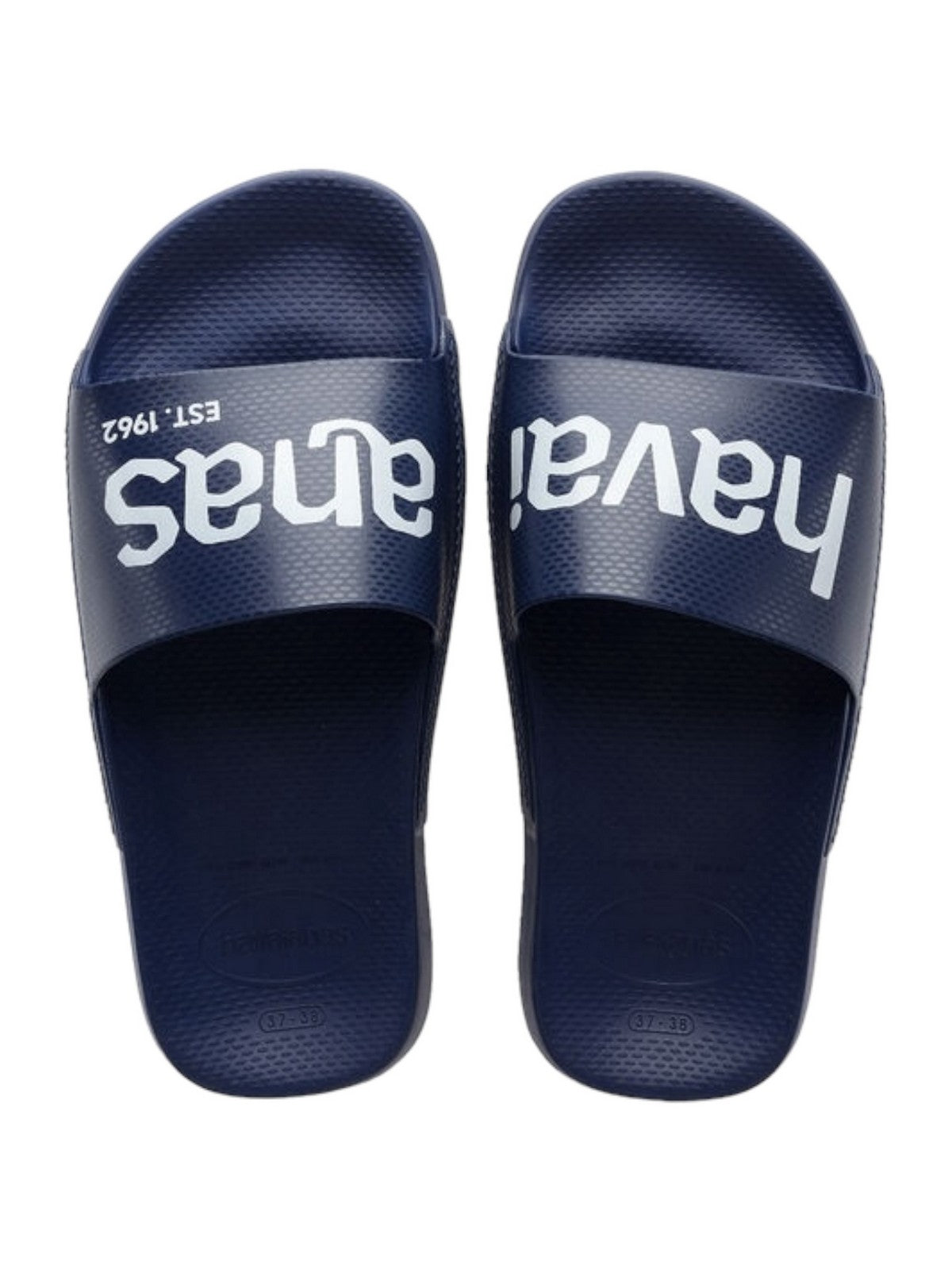 HAVAIANAS Chausson unisexe adulte Hav. Slide Classic Logomania 4148124.4368 Bleu