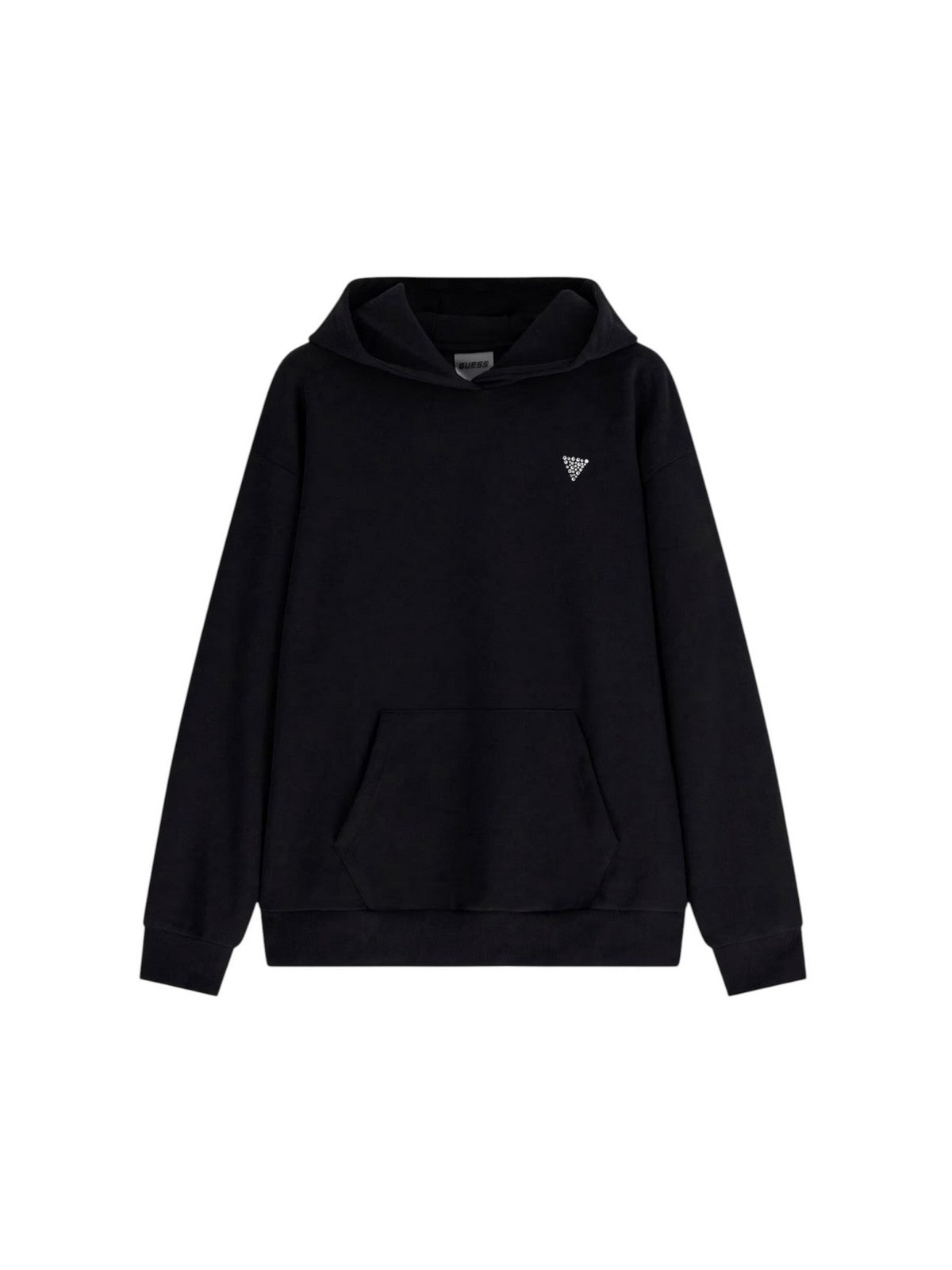 GUESS SPORT Felpa Donna SILVY HOODIE V6GQ18 K3513 JBLK Jet Black A996