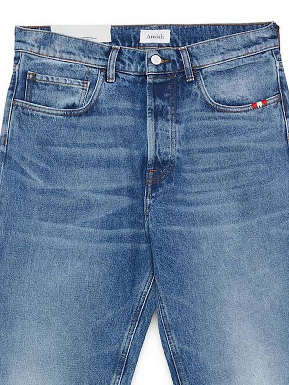 AMISH Jeans Uomo Jeremiah straight AMU042D4352159 C0999 Blu gioboutiqueweb