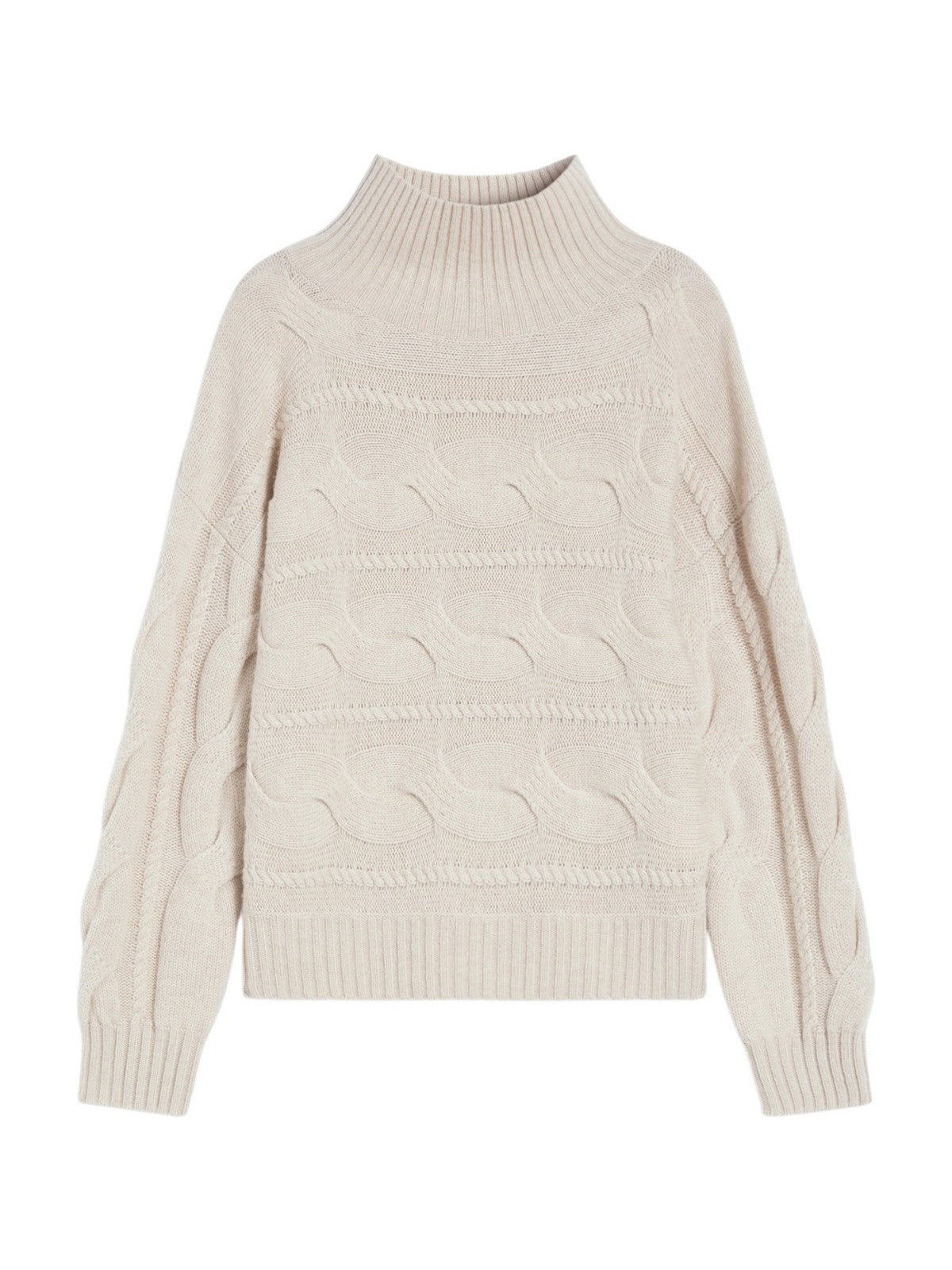 MAX MARA Maglione dolcevita Donna VODKA 2526366042600 002 BEIGE MELANGE