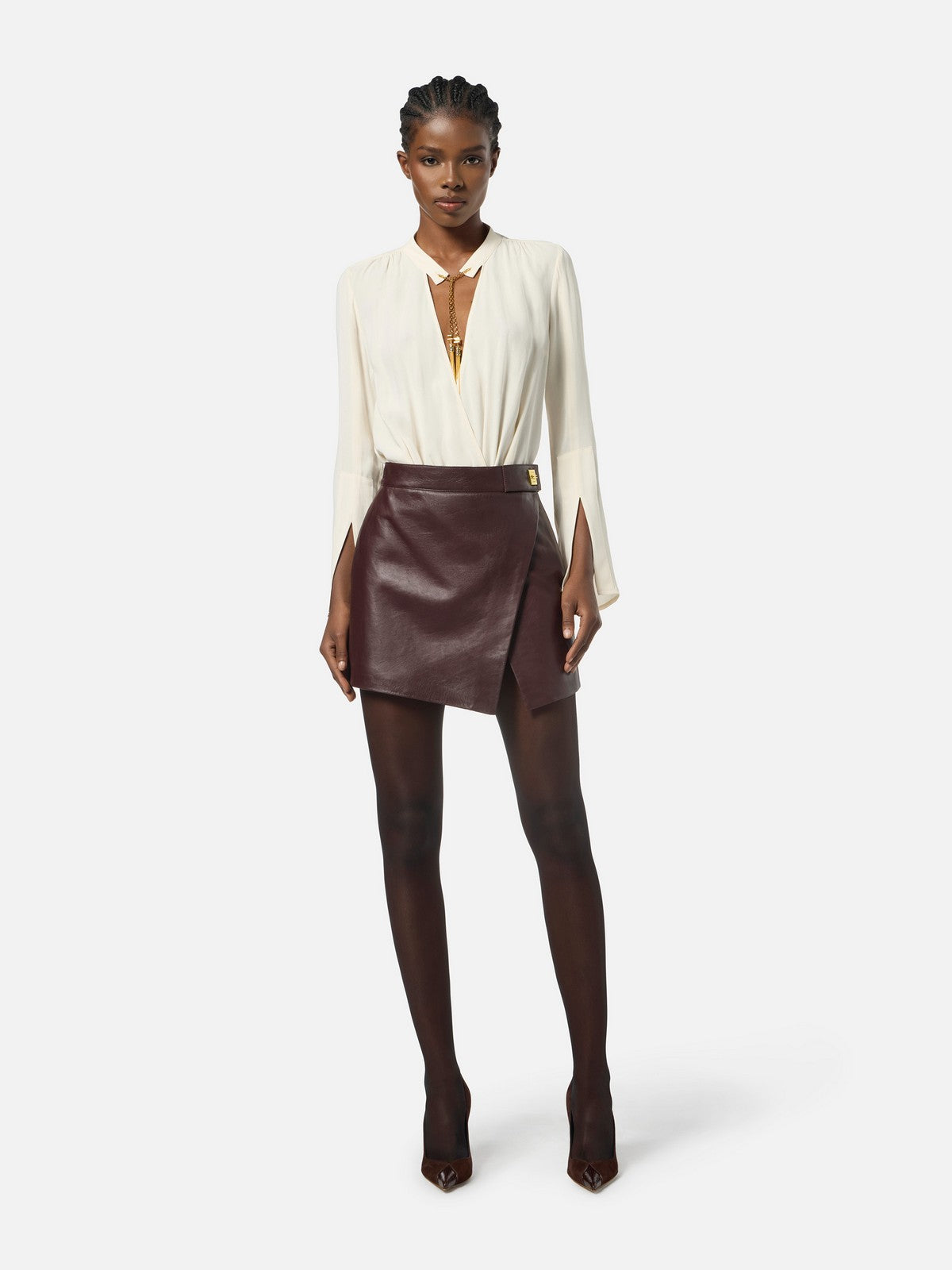 ELISABETTA FRANCHI Camicia Donna  CB00557E2 DZ9 MILK