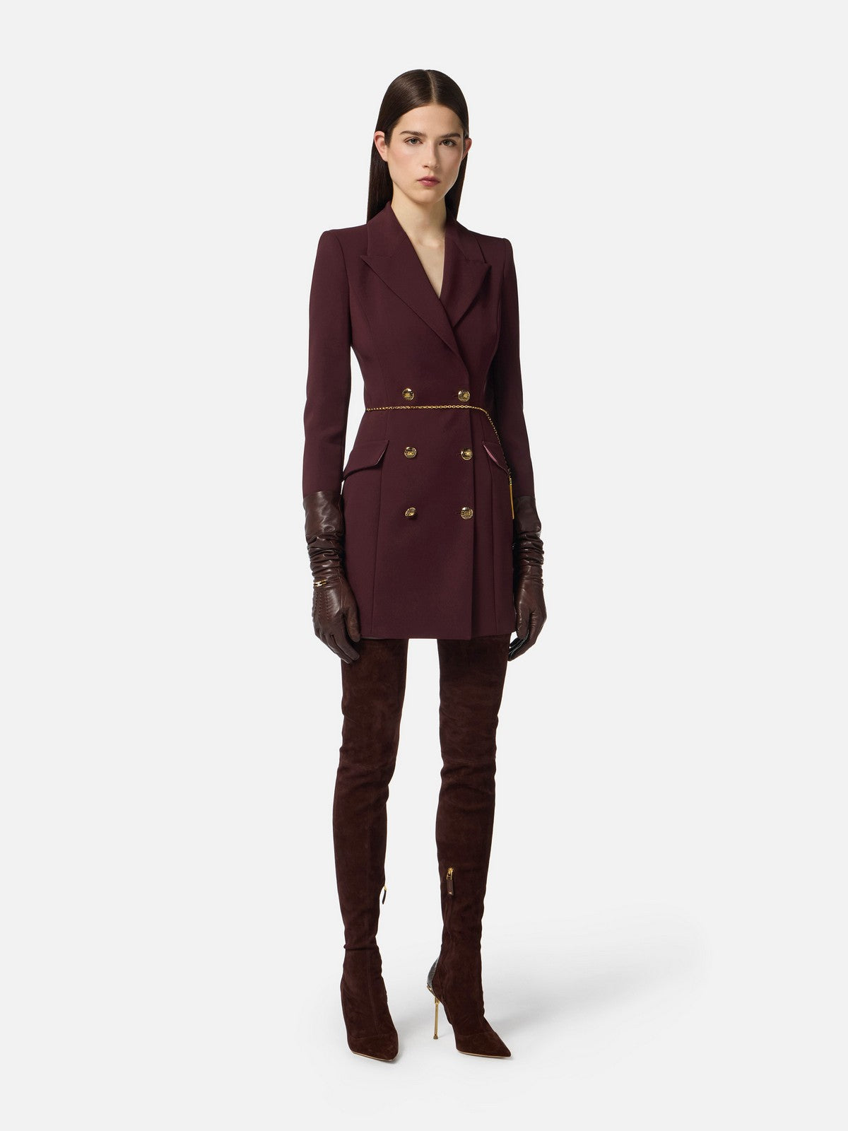 ELISABETTA FRANCHI Abito Donna  AB89657E2 EA4 MERLOT