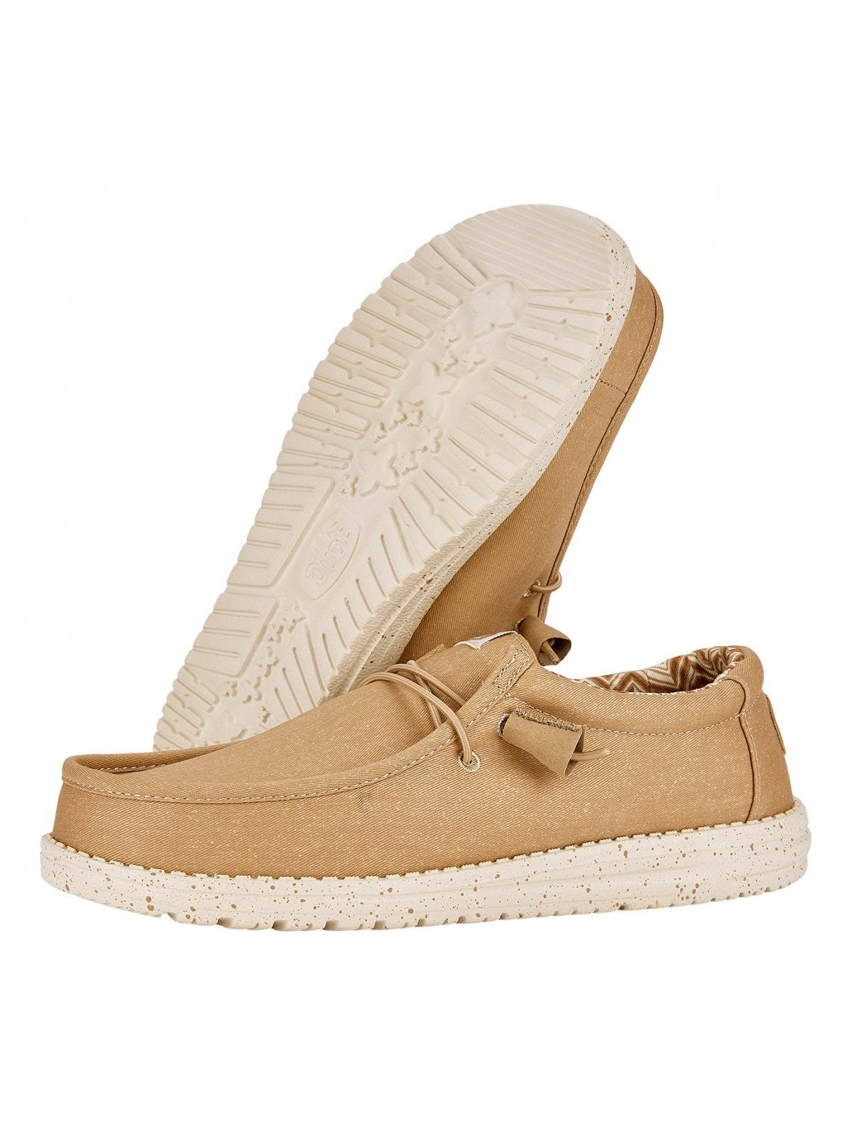 HEY DUDE Mocassino Uomo Wally Canvas HD.40700 265 Beige