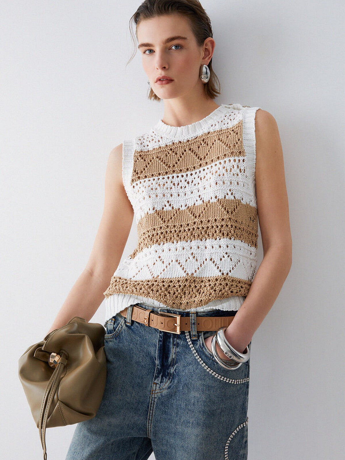 LIU JO ACCESSORIES Cintura Donna  AA6237E1012 00070 CAMMELLO