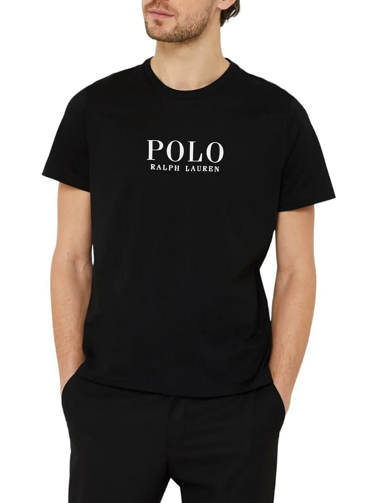 POLO RALPH LAUREN T-shirt Uomo S/S CREW-SLEEP-TOP 714899613 004 POLO BLACK