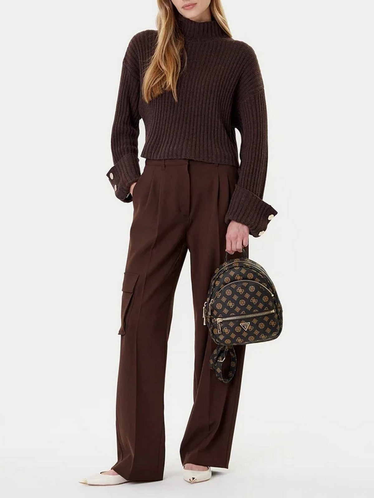 GUESS Zaino Donna MANHATTAN II BACKPACK HWPG71 18320 MLO MOCHA LOGO