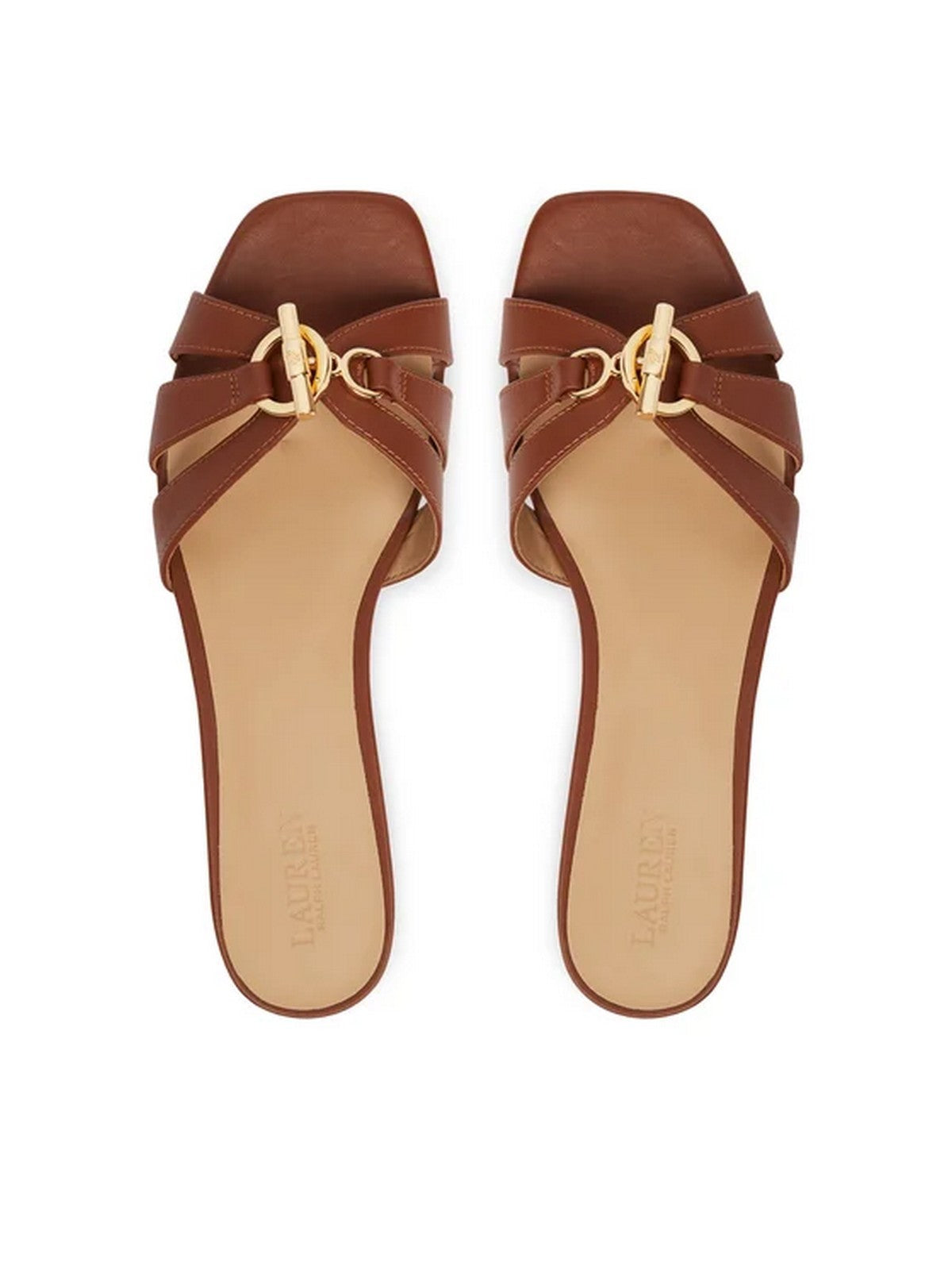 LAUREN RALPH LAUREN Ciabatta Donna BLAIKE SLIDE 802982875 001 LAUREN TAN