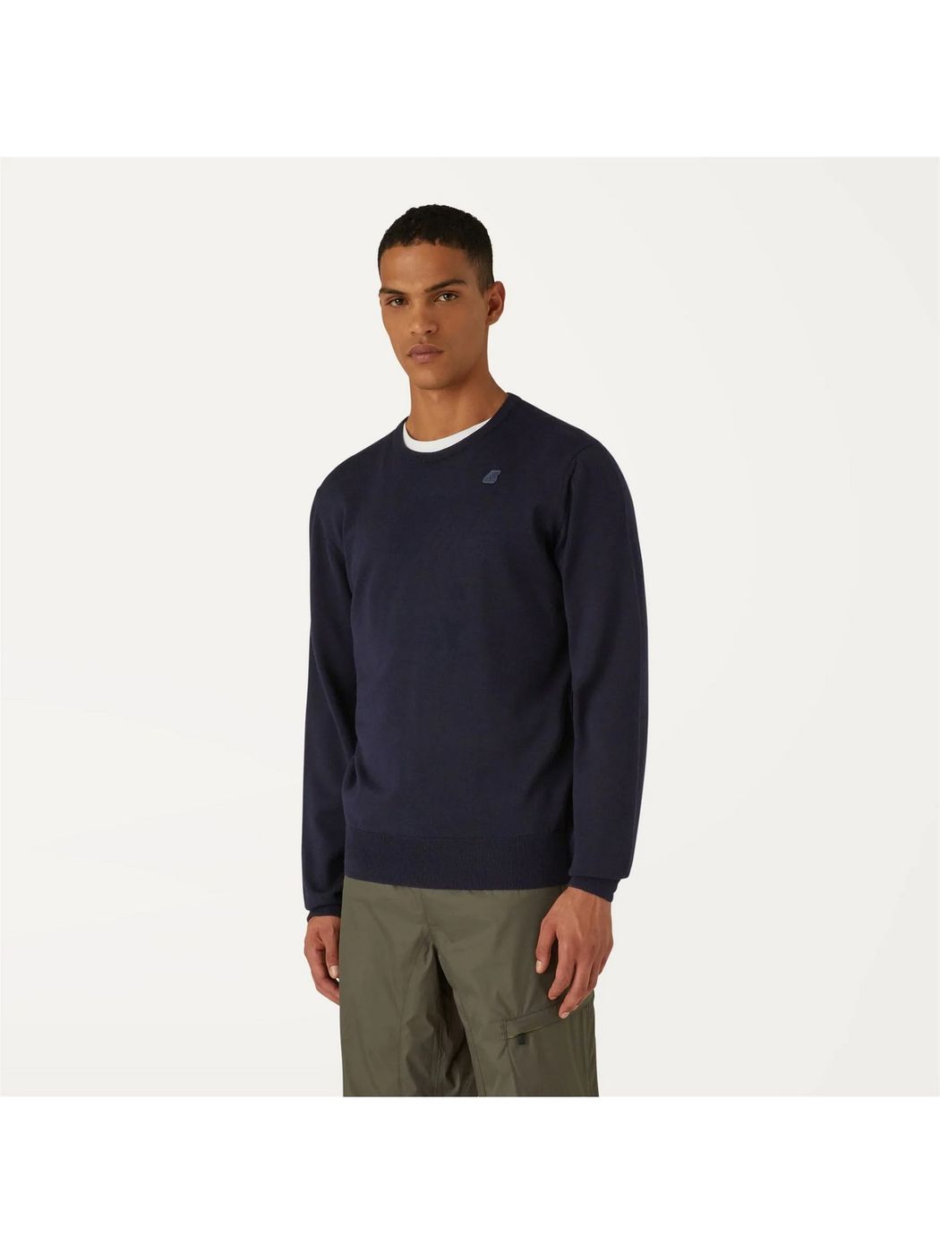 SWEATER K-WAY SWEAT SEBASTIEN MERINO K6113BW K89 BLUE