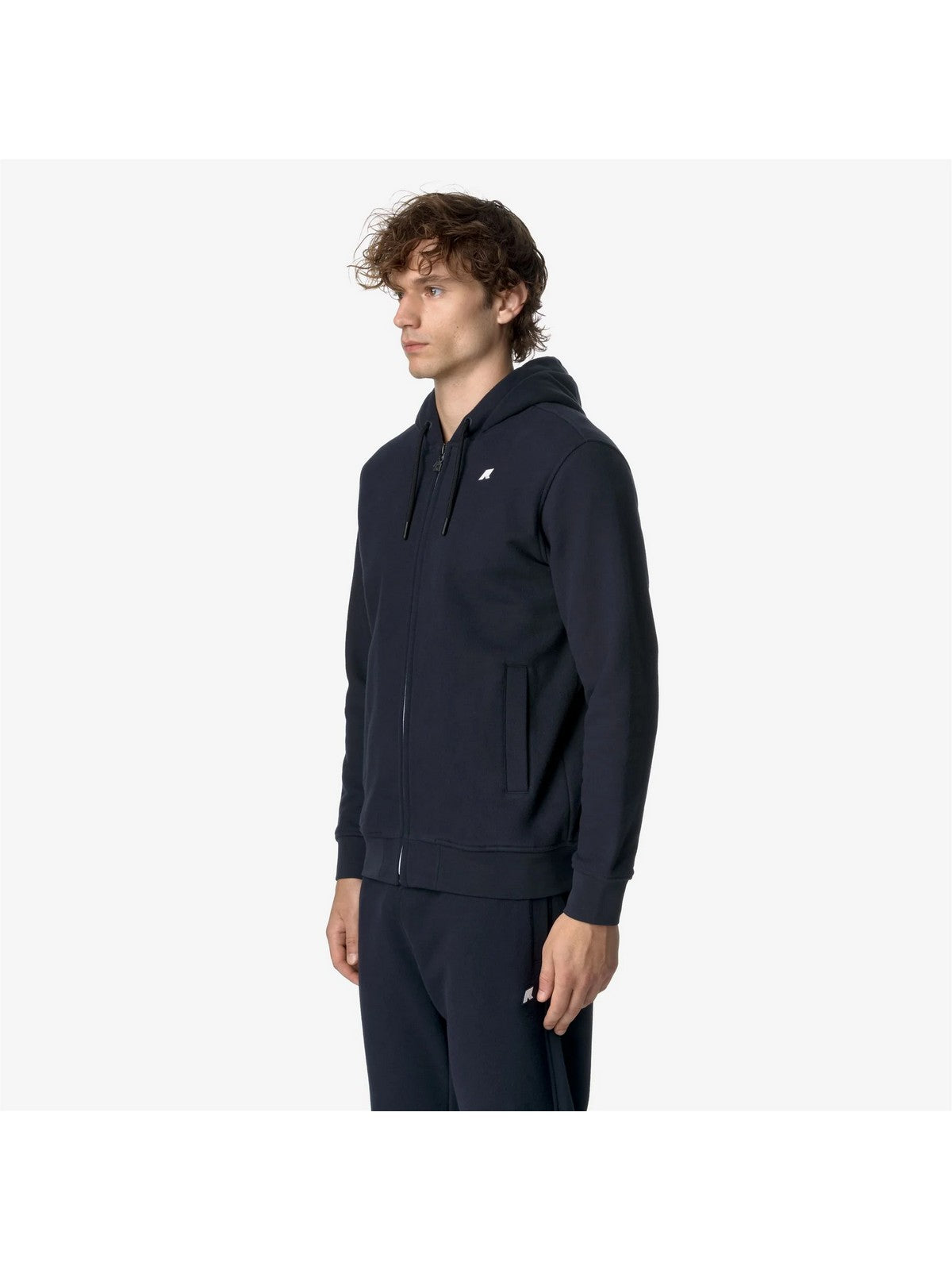 K-WAY Felpa Uomo ANTHONY HEAVY FLEECE K8133IW K89 Blu gioboutiqueweb