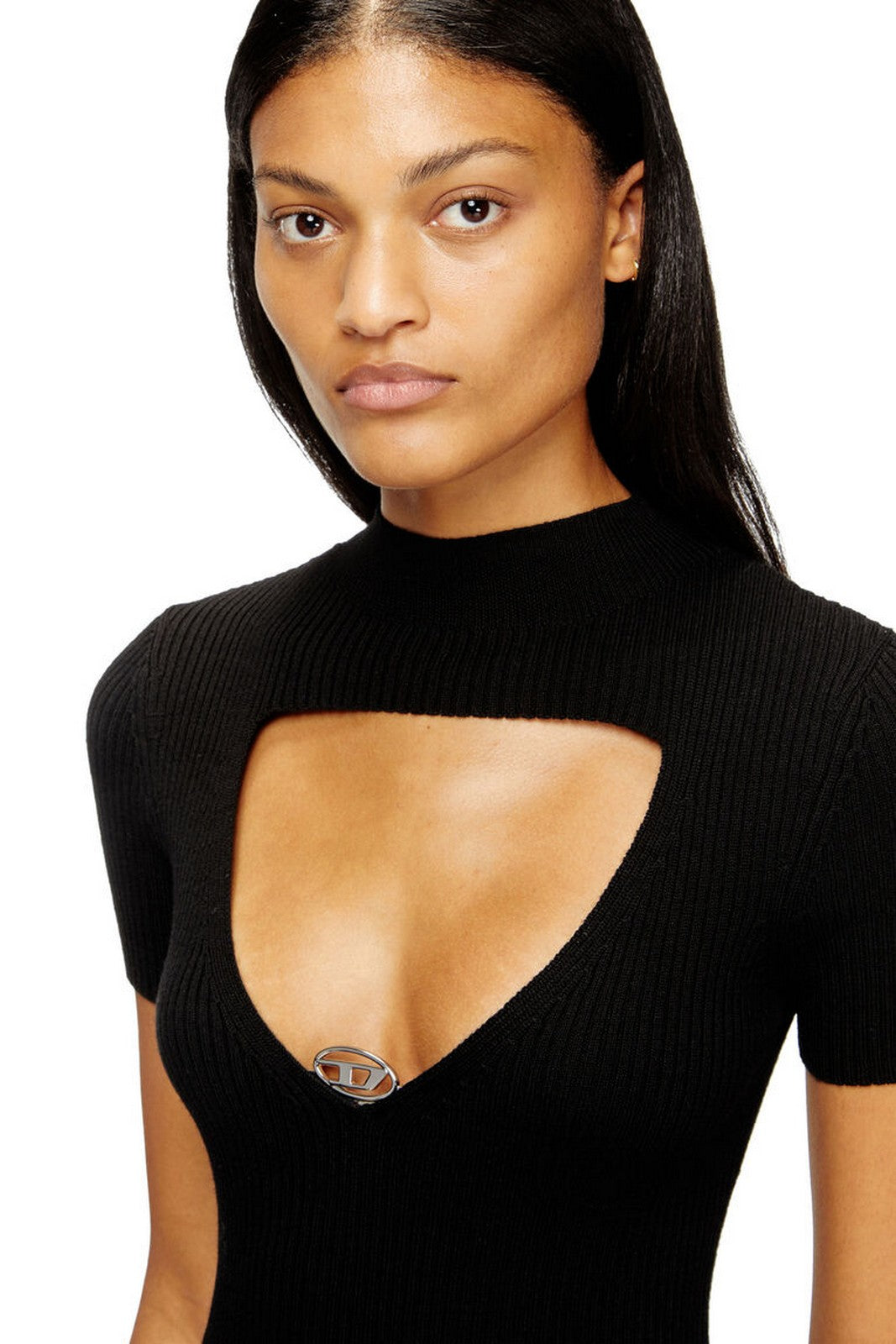 DIESEL Women's Dress M-OLYMPE DRESS A21400 0PLBF 9XX 001 - BLACK