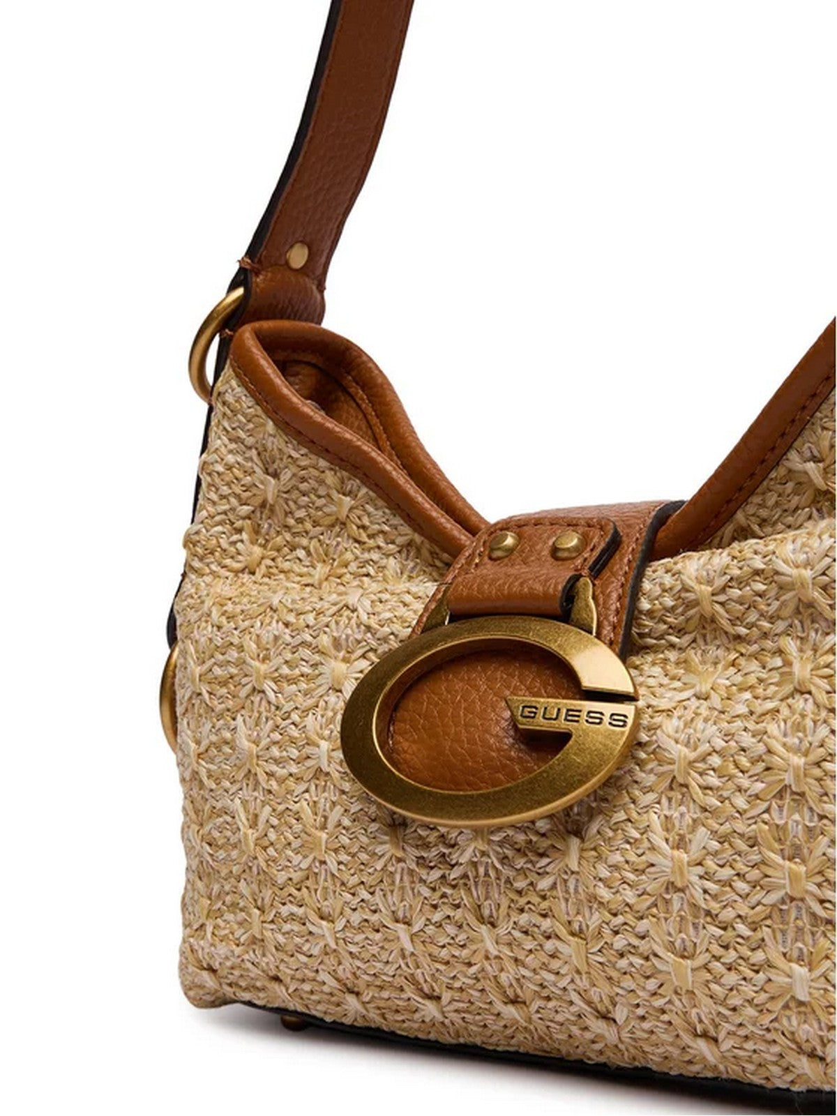 GUESS Borsa Donna CAMDEN MINI SHOULDER BAG HWRB93 08720 NTC NATURAL/COGNAC