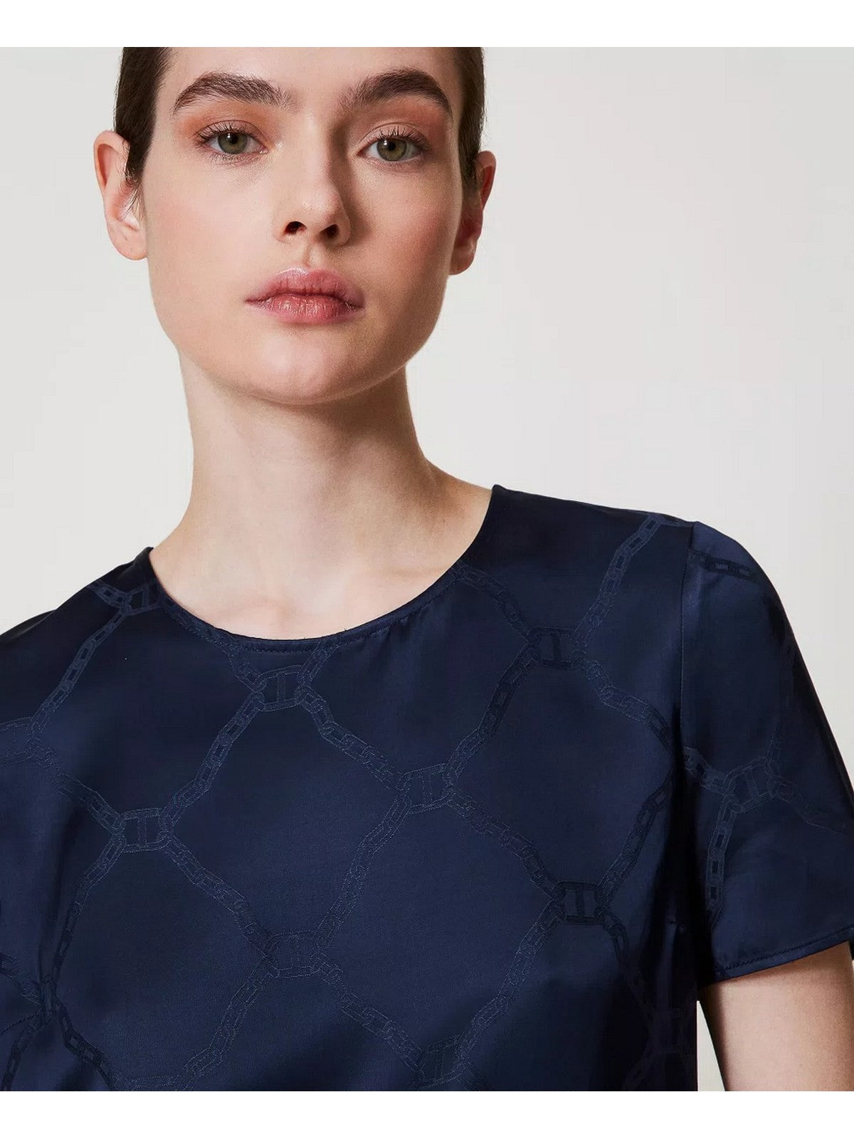 TWINSET Blusa Donna  251TP2012 00384 Blu gioboutiqueweb