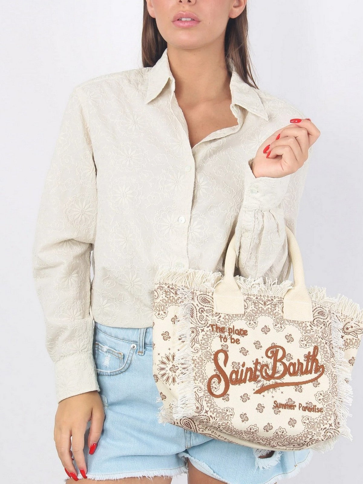 MC2 SAINT BARTH Borsa Donna  COLETTE 01544H BANDANNA ROUND 10 EMB