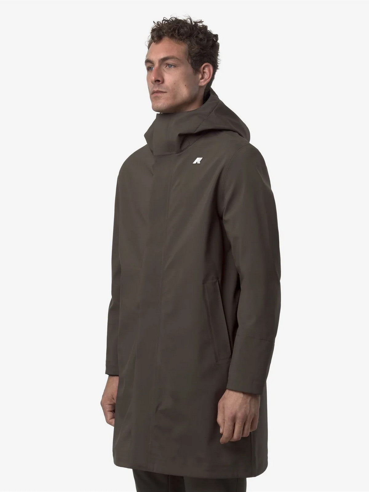 K-WAY Giubbino Uomo Thomas bonded K7126WW B3A Black Olive - Blue D