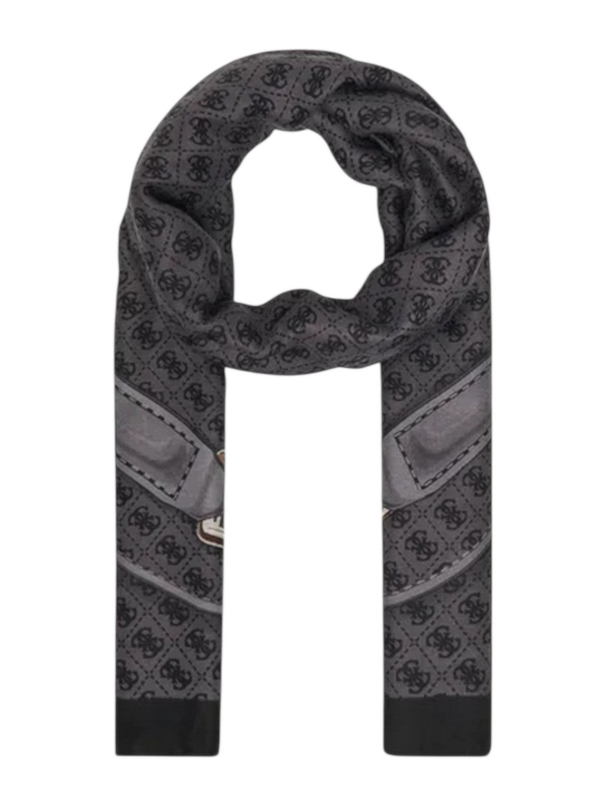GUESS Foulard Donna NOELLE PRINTED SCARF 90X180 AW5413 POL03 CLO COAL LOGO