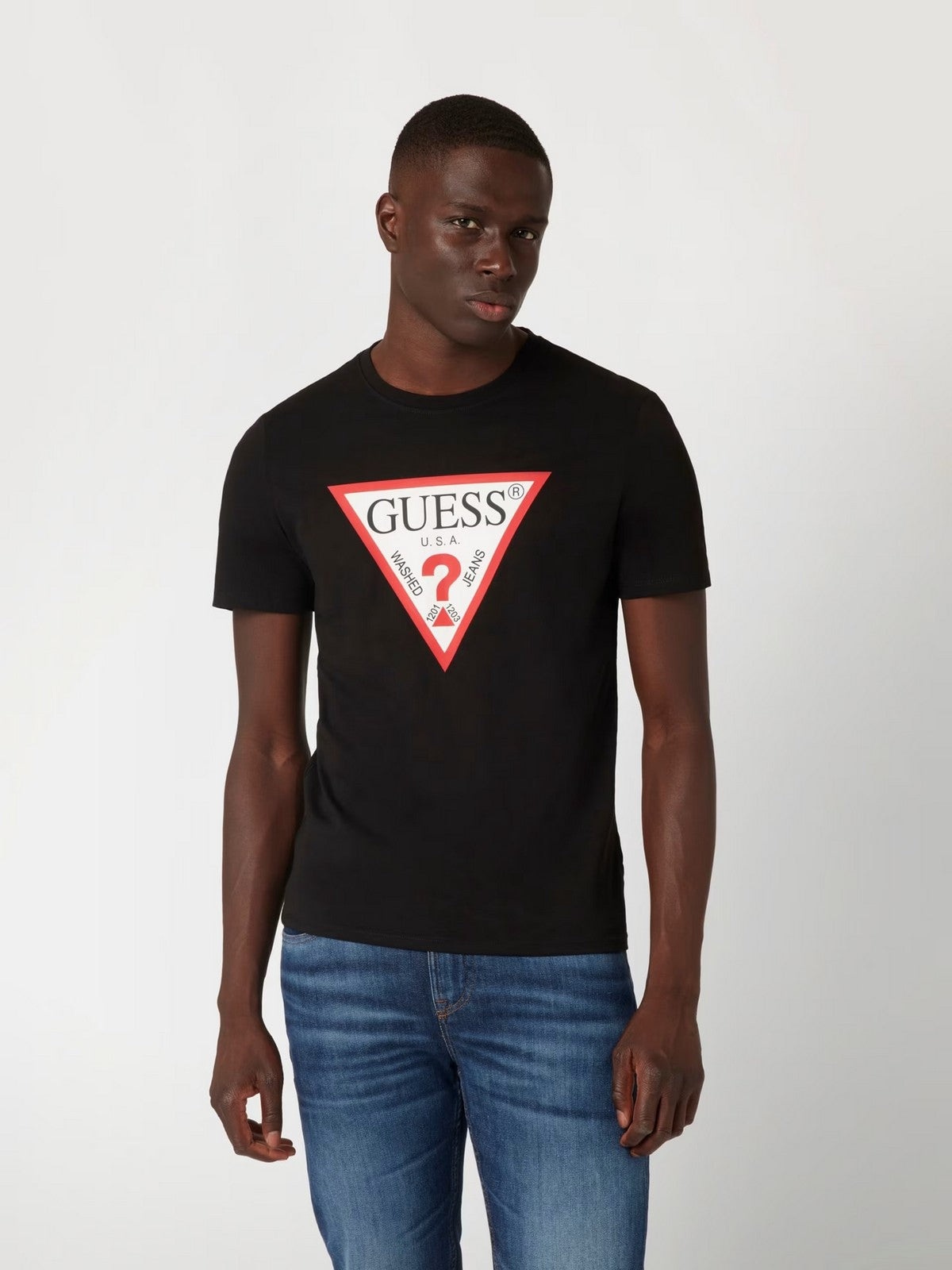 GUESS T-shirt Uomo CN SS ORIGINAL LOGO TEE M2YI71 I3Z14 JBLK Jet Black A996