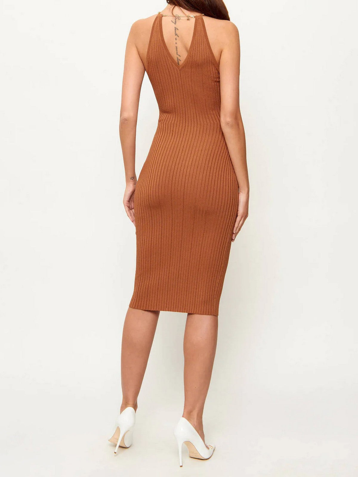 ELISABETTA FRANCHI Abito Donna  AM16S61E2 600 CUOIO