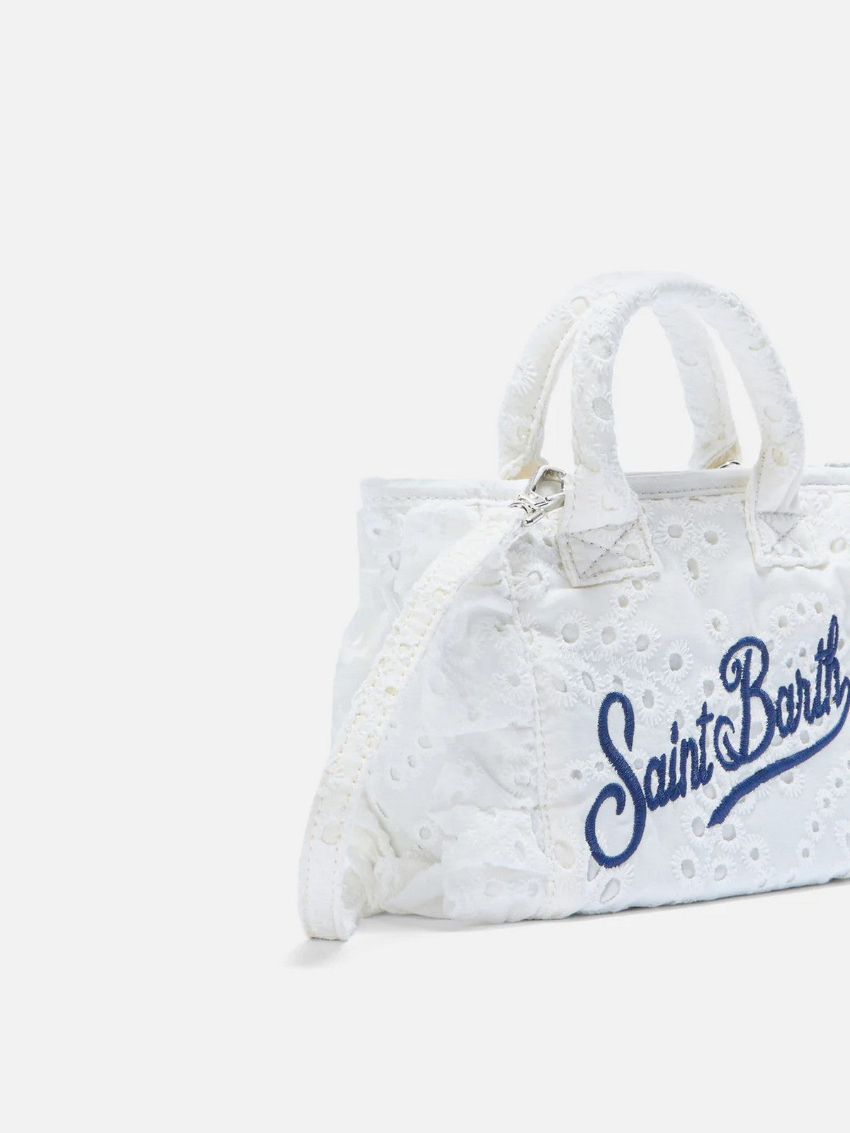 MC2 SAINT BARTH Borsa Donna  VANITY MINI VOLANT 00434L COTTON FLOWER EMBROIDERY 01 EMB