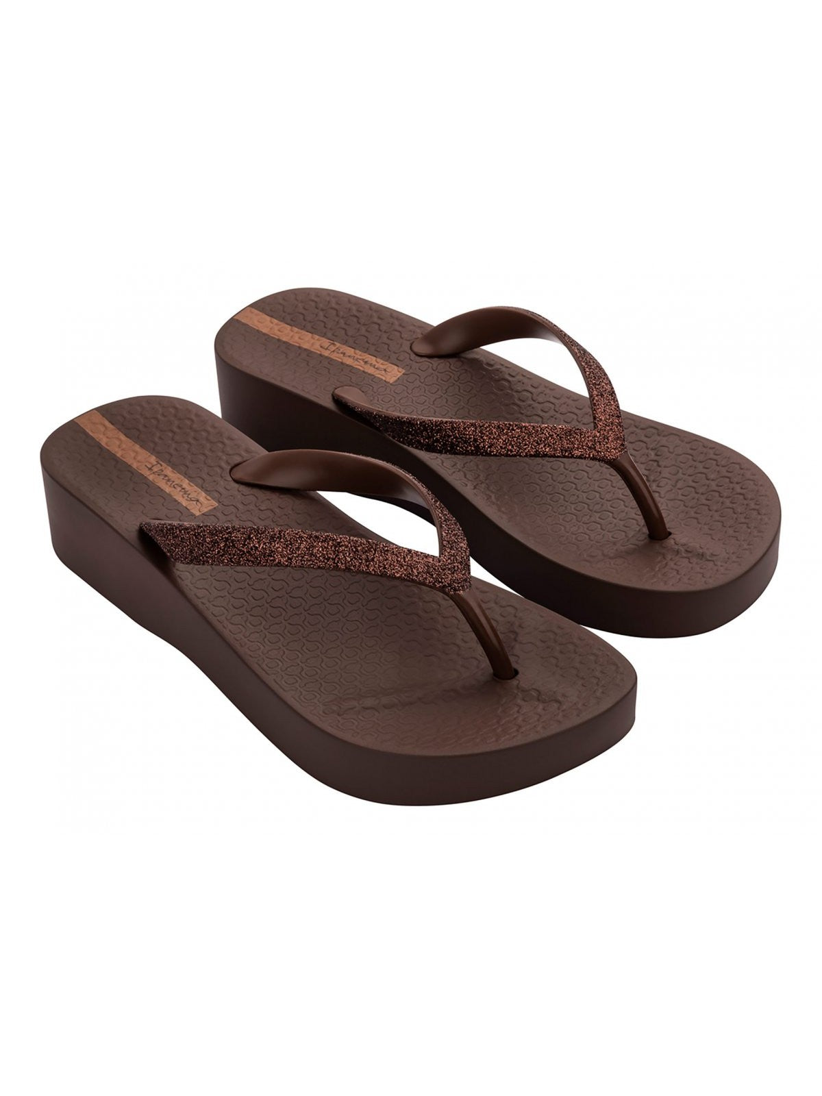 Ipanema Wedge Woman Ipanema Mesh Chic Plat Fem Ip.83386 AR593 Brown