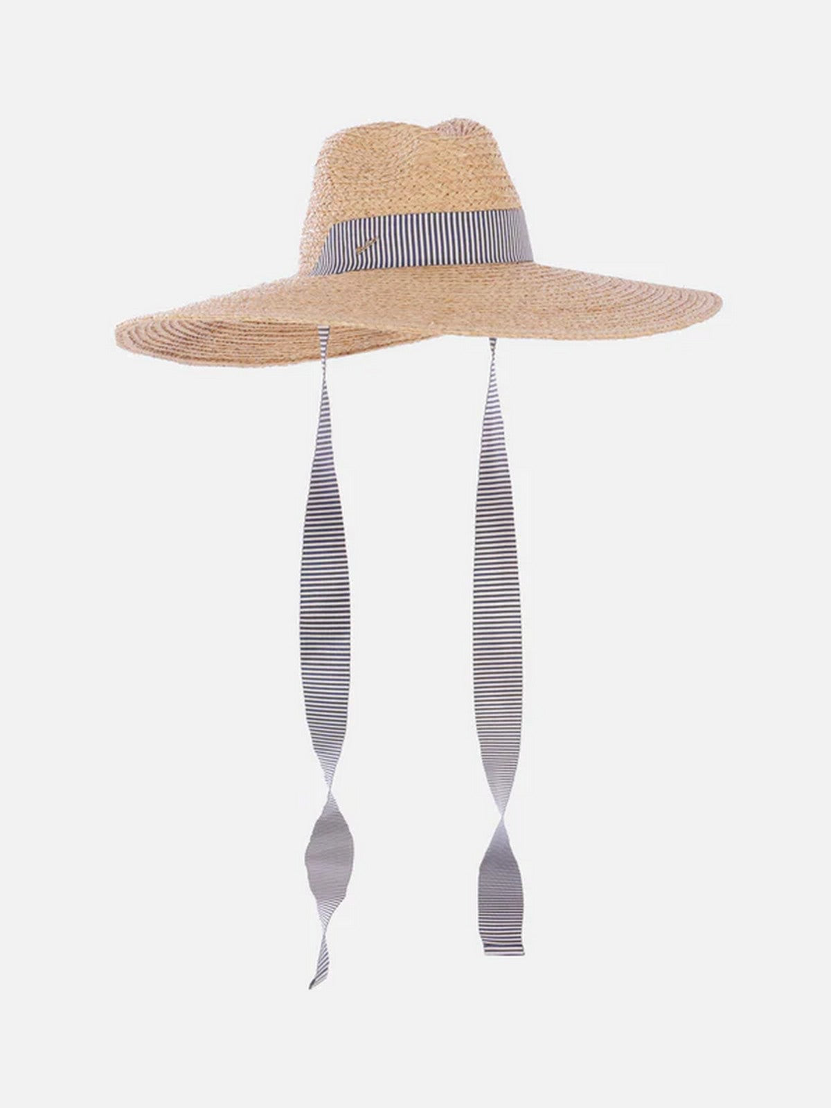 BORSALINO Cappello Donna  4039 00H8 Naturale cinta a rihe bianco/navy gioboutiqueweb