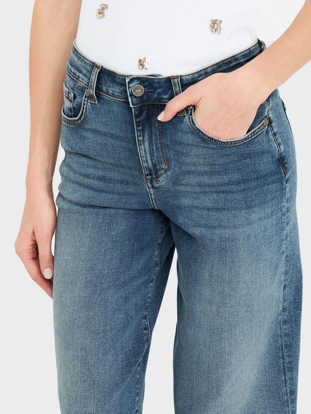 LIU JO BLUE DENIM Jeans Donna  UF5068DS615 78917 Den.Blu vintag.dirty