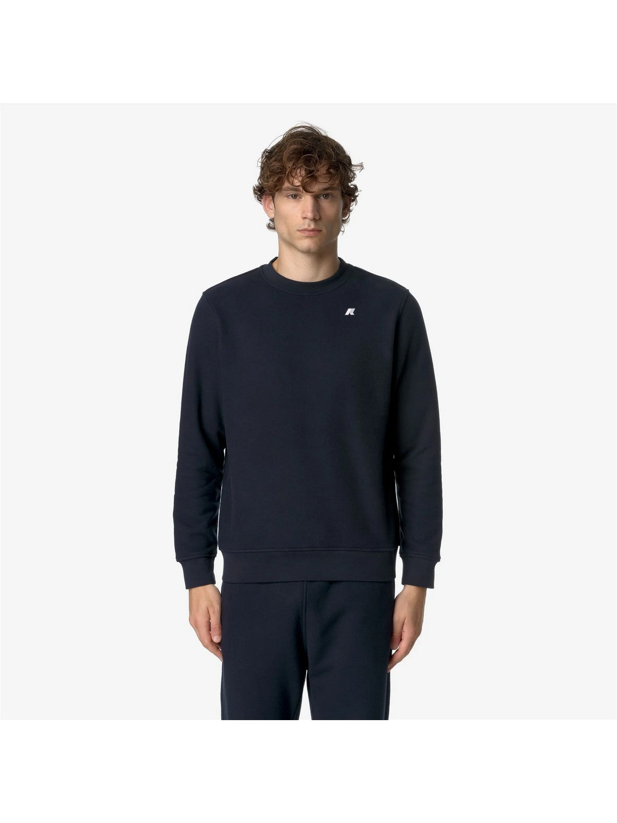 K-WAY Felpa Uomo BAPTISTE HEAVY FLEECE K8133GW K89 Blu