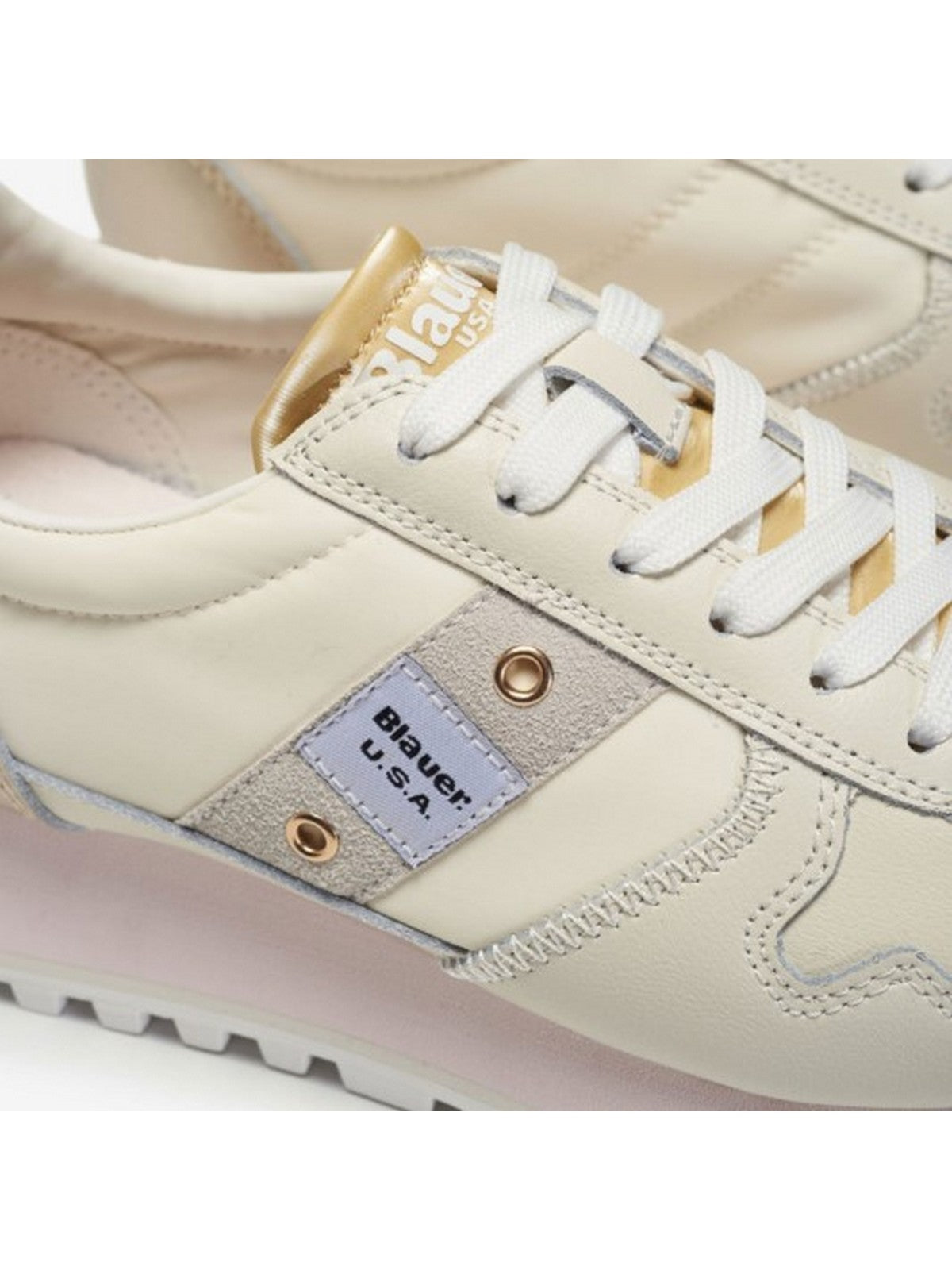 BLAUER Sneaker Donna MILLEN01 S4MILLEN01/LEM CRE/GLD Beige