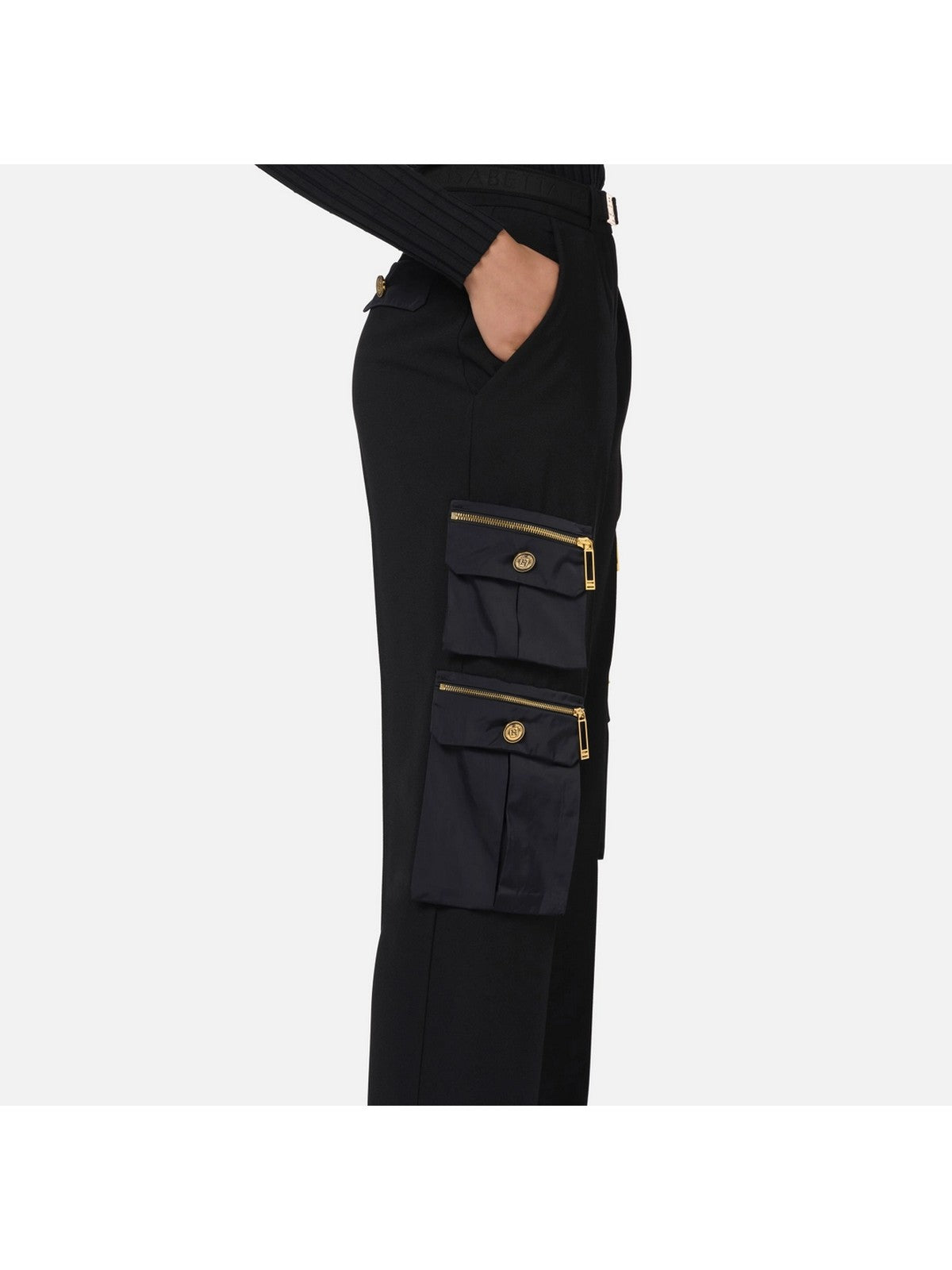 ELISABETTA FRANCHI PA04546E2 110 Schwarze Hose