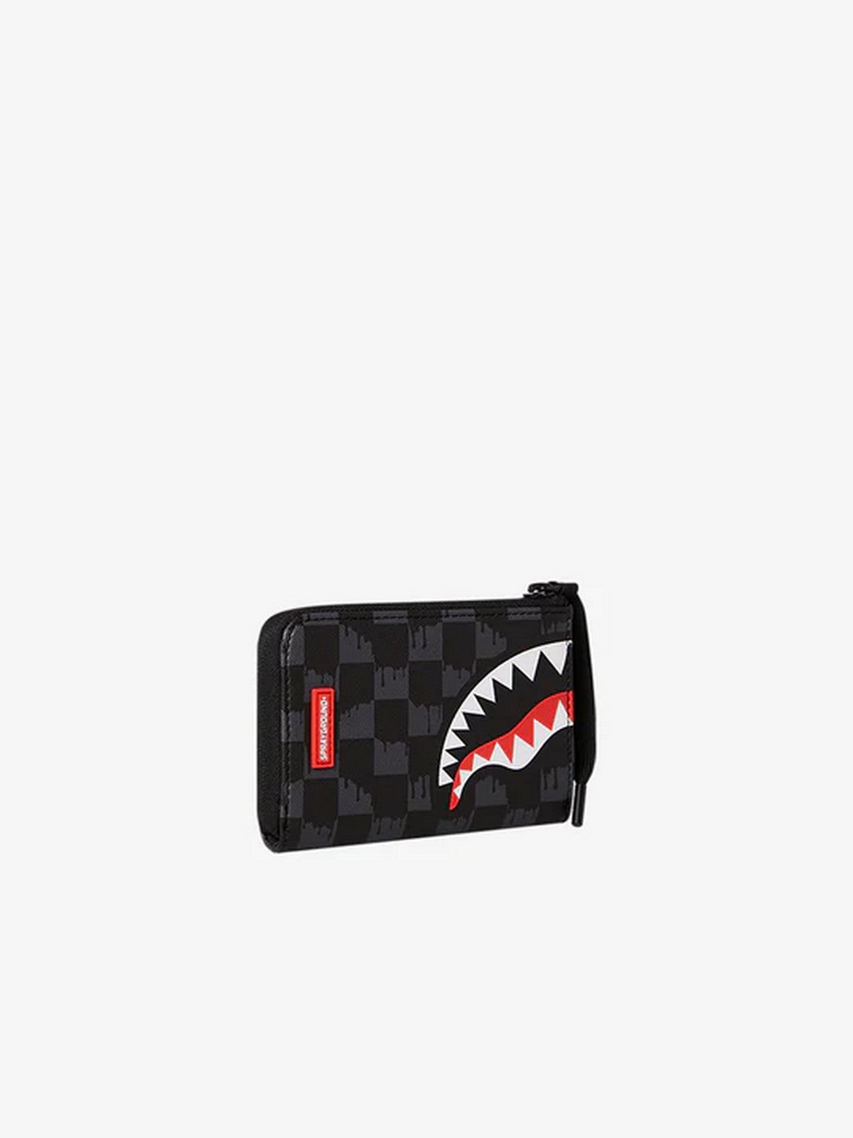 SPRAYGROUND Men's Wallet Drip Check Shark Wallet 910W6575NSZ BLACK