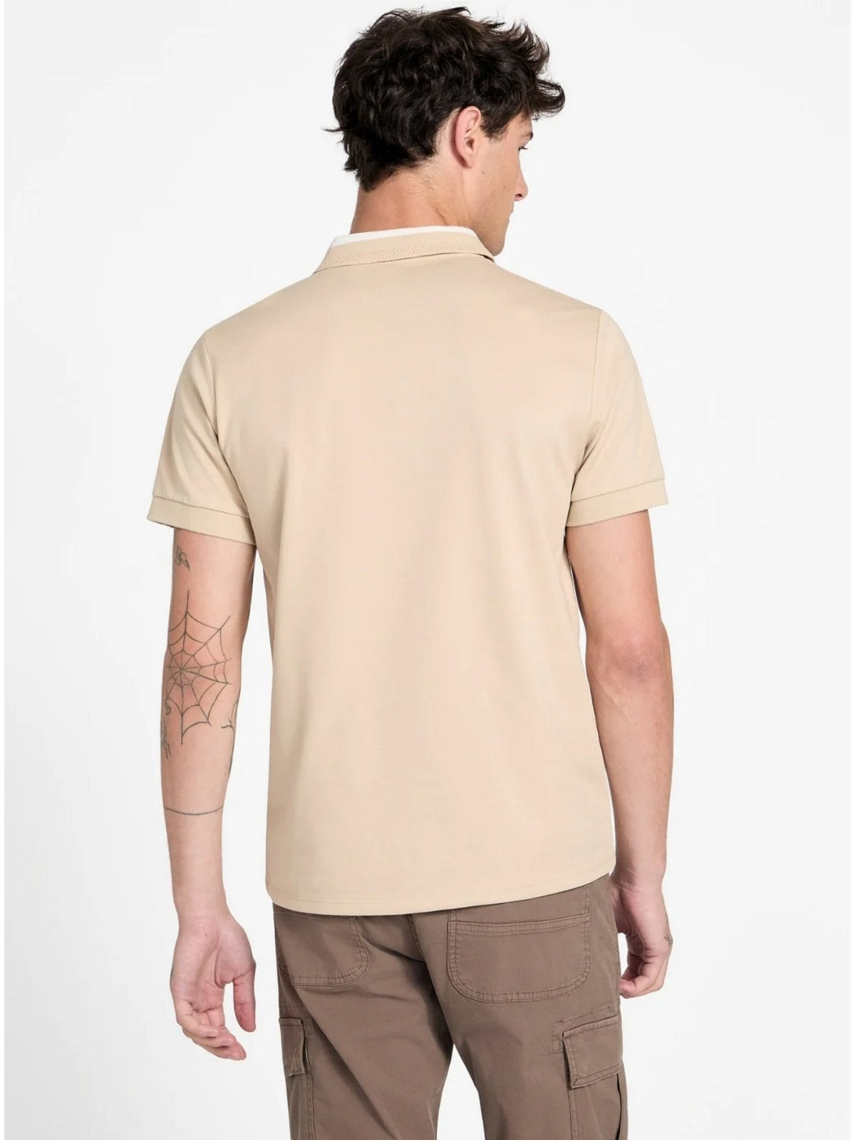 GUESS Polo Uomo SS PAUL GUESS COLLAR POLO M6RP47 KARS2 G1DR NEUTRAL SAND
