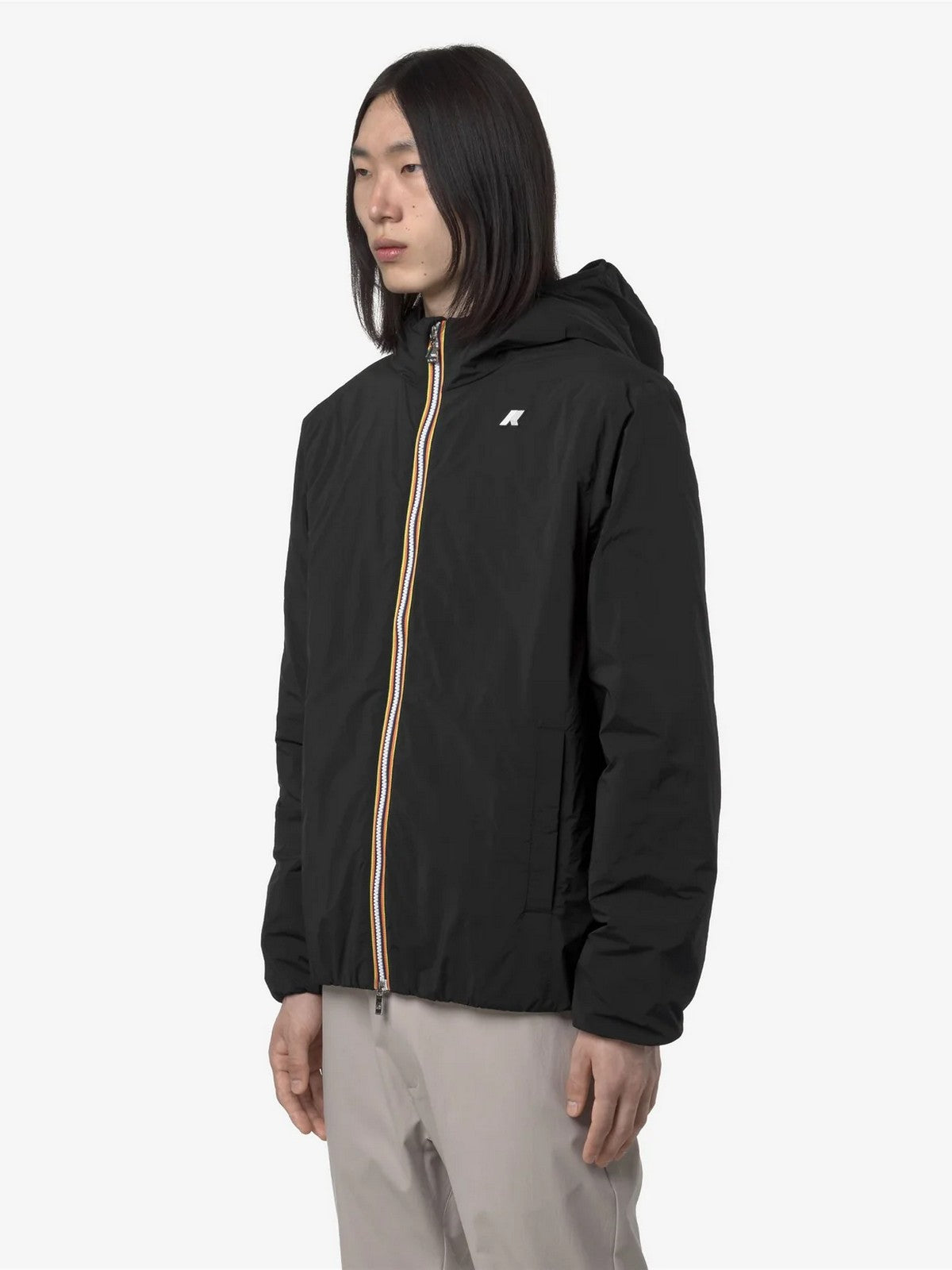 K-WAY Giubbino Uomo JACK PLAIN WARM K2136DW USY BLACK PURE